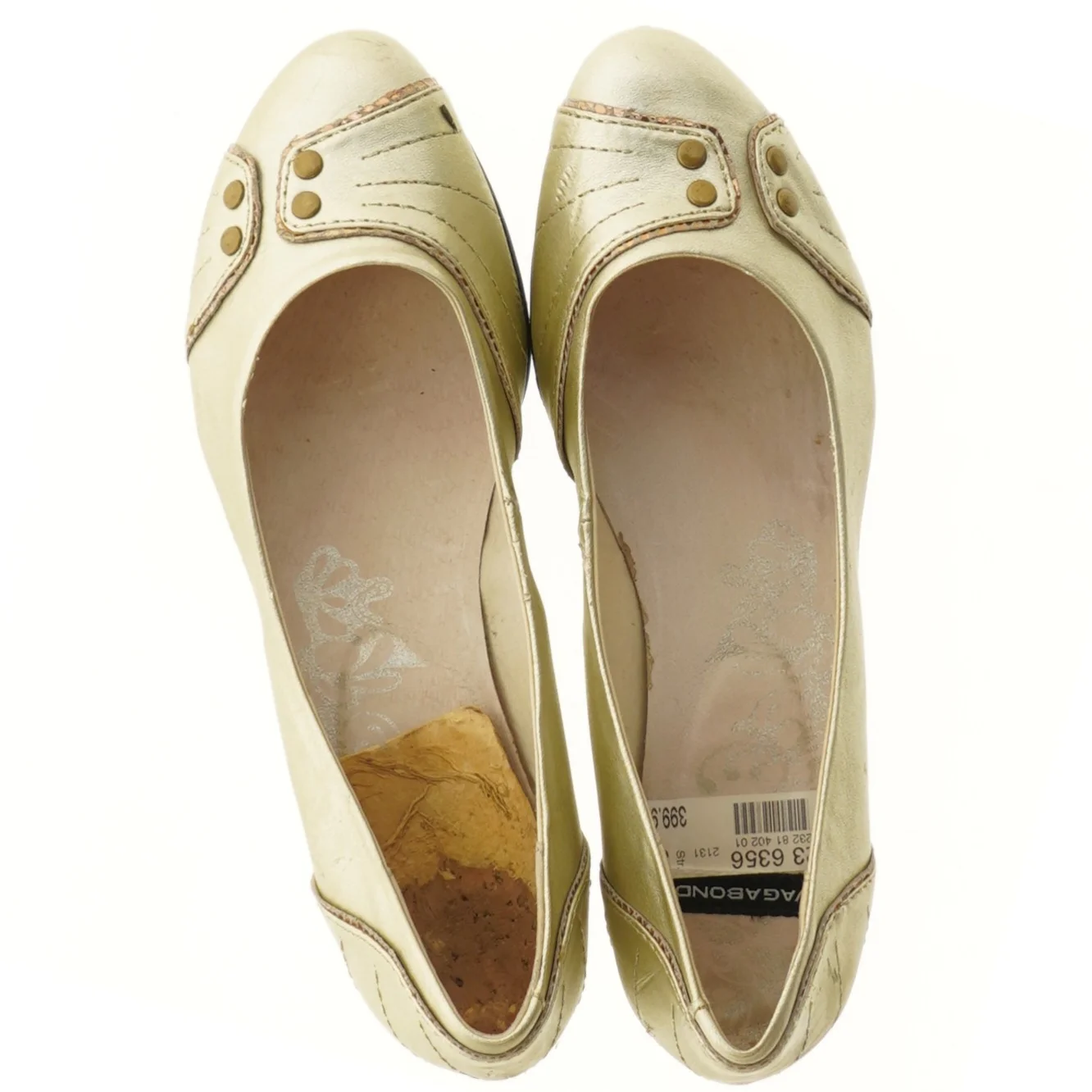 Flade sko med kilehæl fra Vagabond (str. 37 )