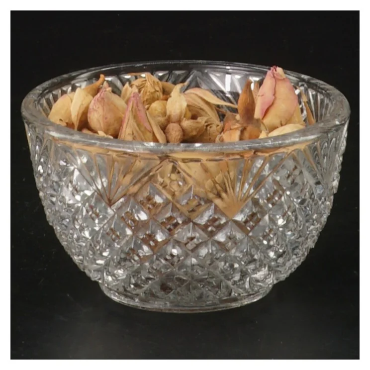 Crystal krukke med låg (str. 10 cm)