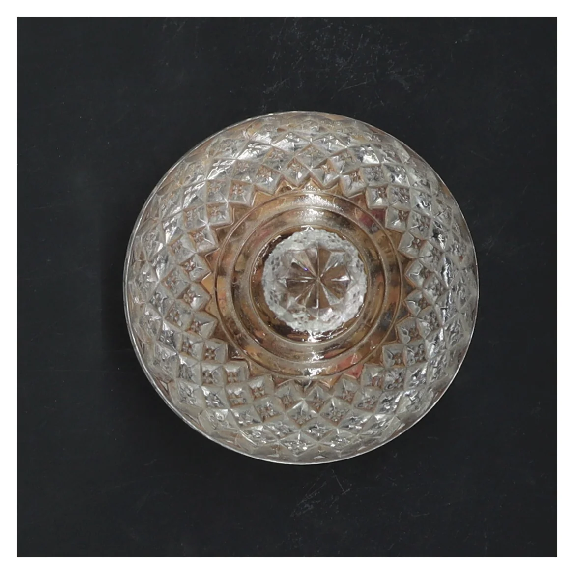 Crystal krukke med låg (str. 10 cm)