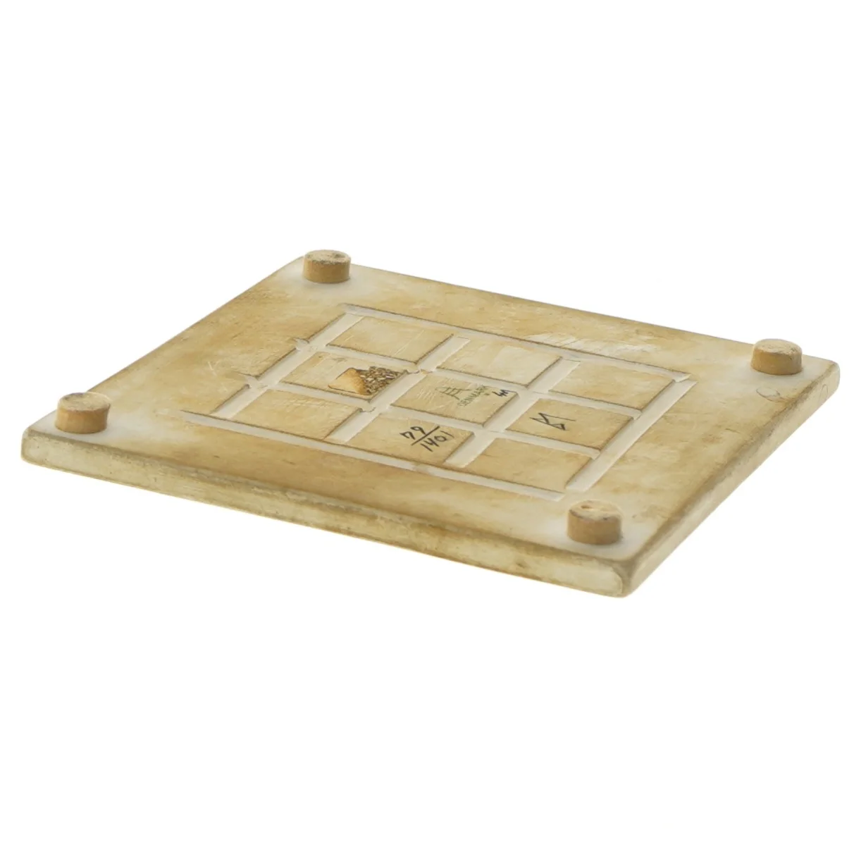 Dekorativt flise med blomstermotiv (str. 15x15 cm) fra Aluminia