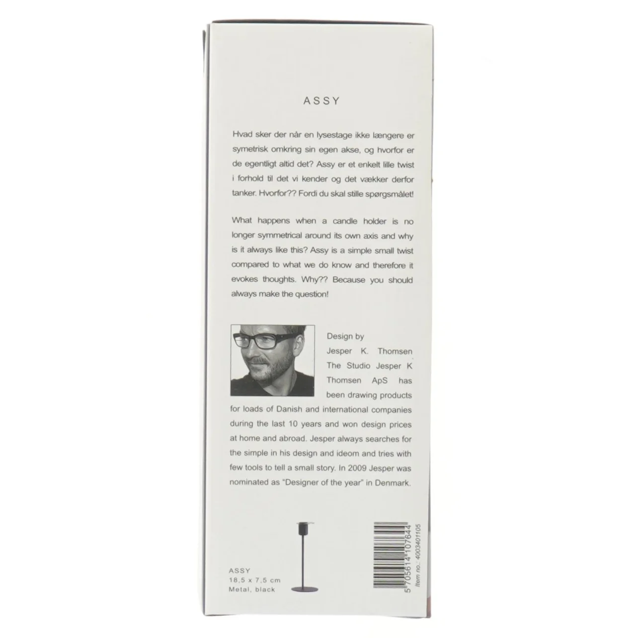 Sæt med lysestager fra Pulz fra Pulz (str. 19 cm)