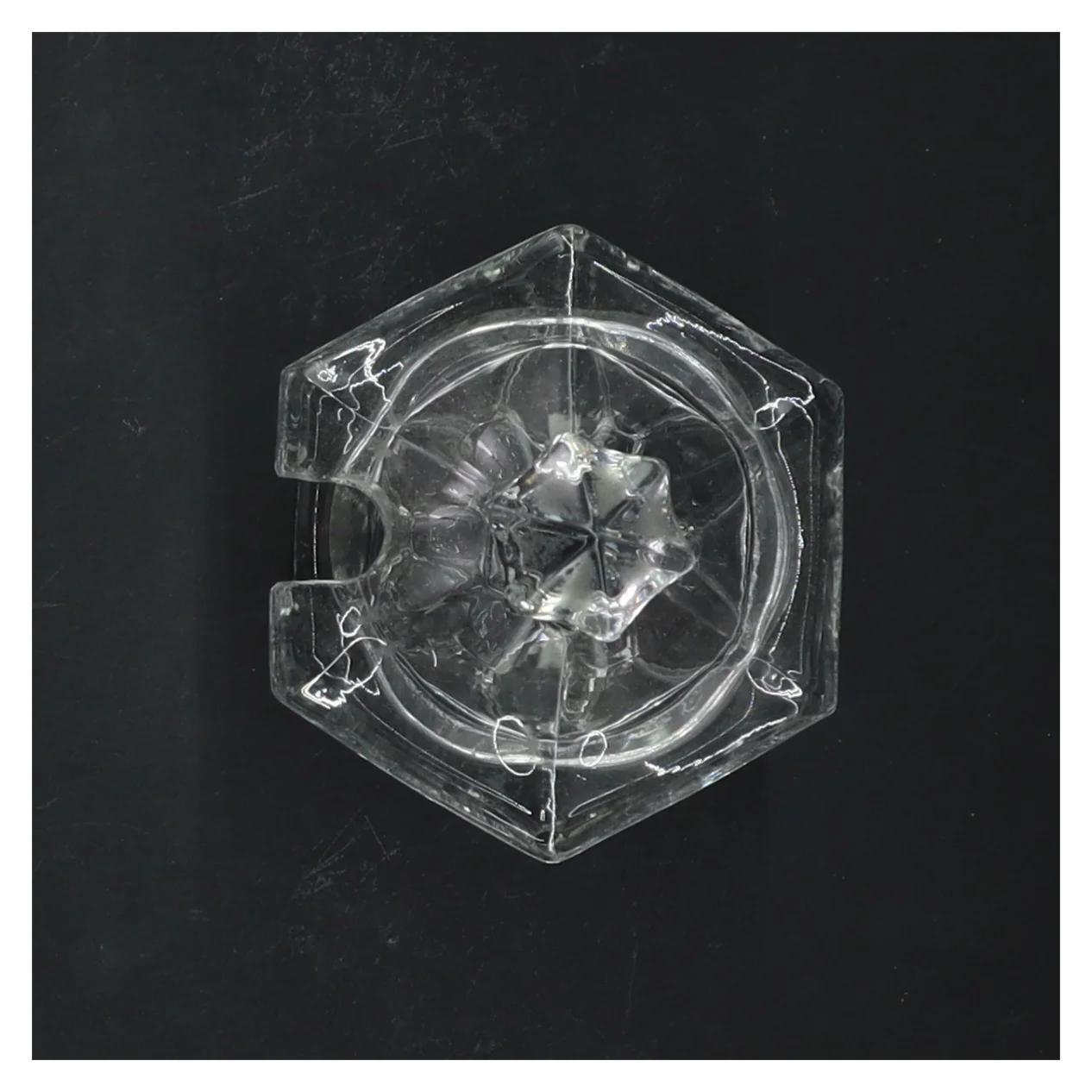 Glaskrukke med låg (str. 11 cm)