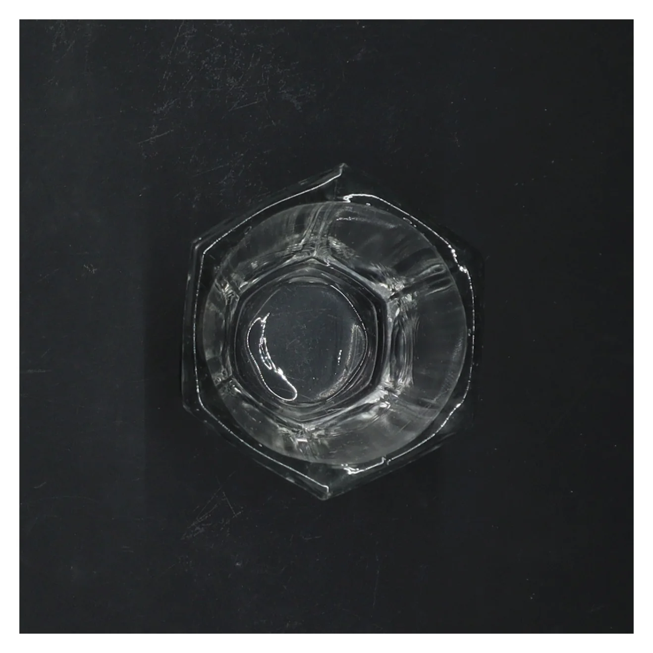 Glaskrukke med låg (str. 11 cm)