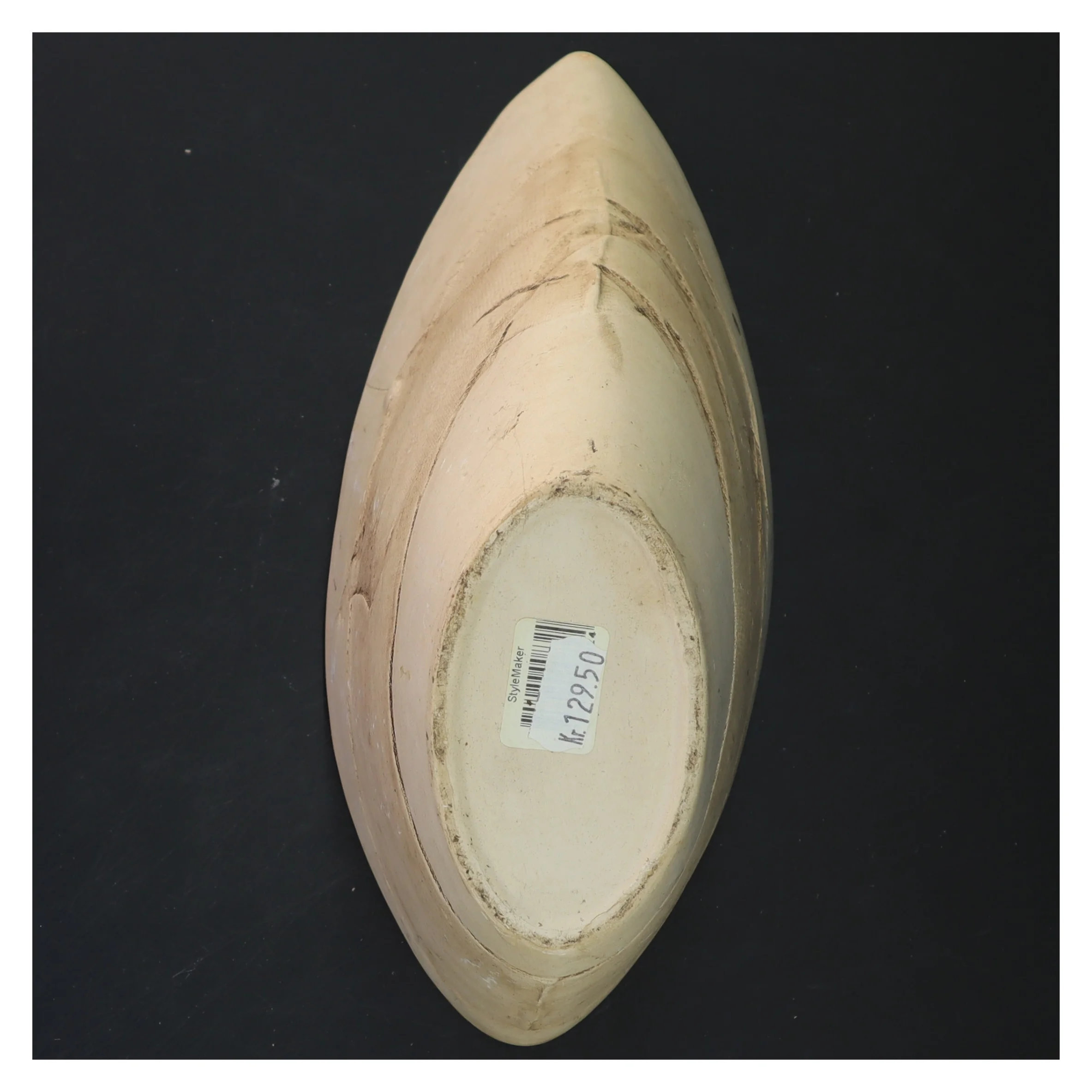 Keramisk skål med tekstur (str. 25x10 cm)