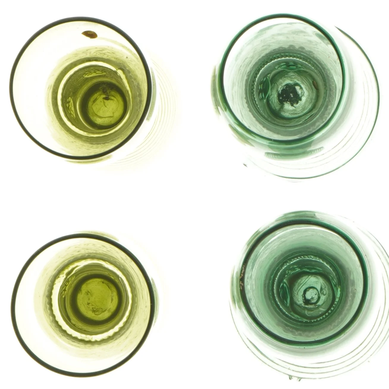 Vintage rømer glas (str. 2 stk Ø 5,5 cm længde 11 cm)