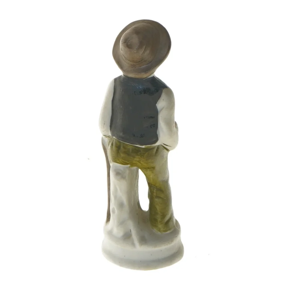 Porcelænsfigur af mand (str. 12 cm)