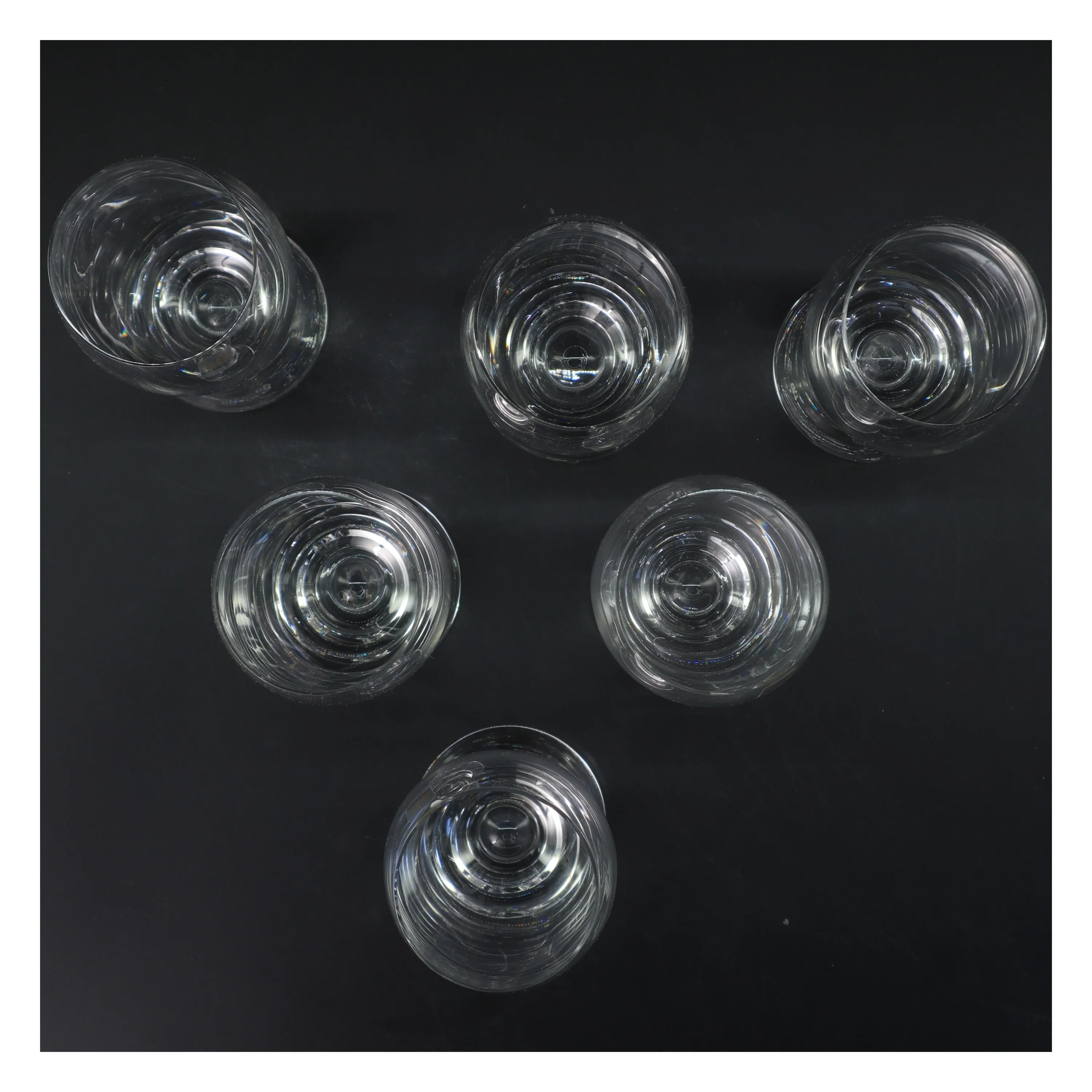 Sæt af 6 ølglas fra Eb (str. 6 stk Ø 6,5 cm længde 18 cm)