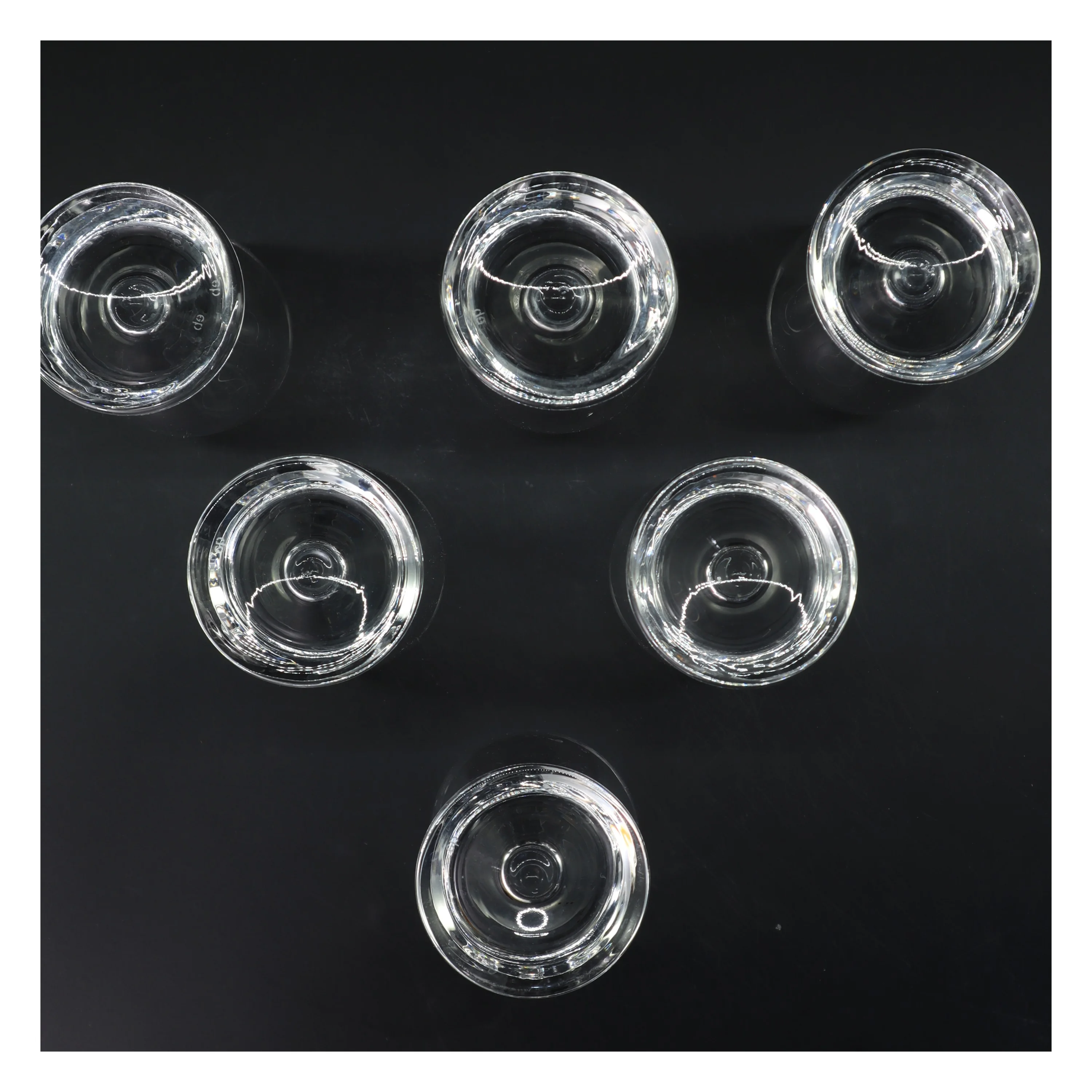 Sæt af 6 ølglas fra Eb (str. 6 stk Ø 6,5 cm længde 18 cm)