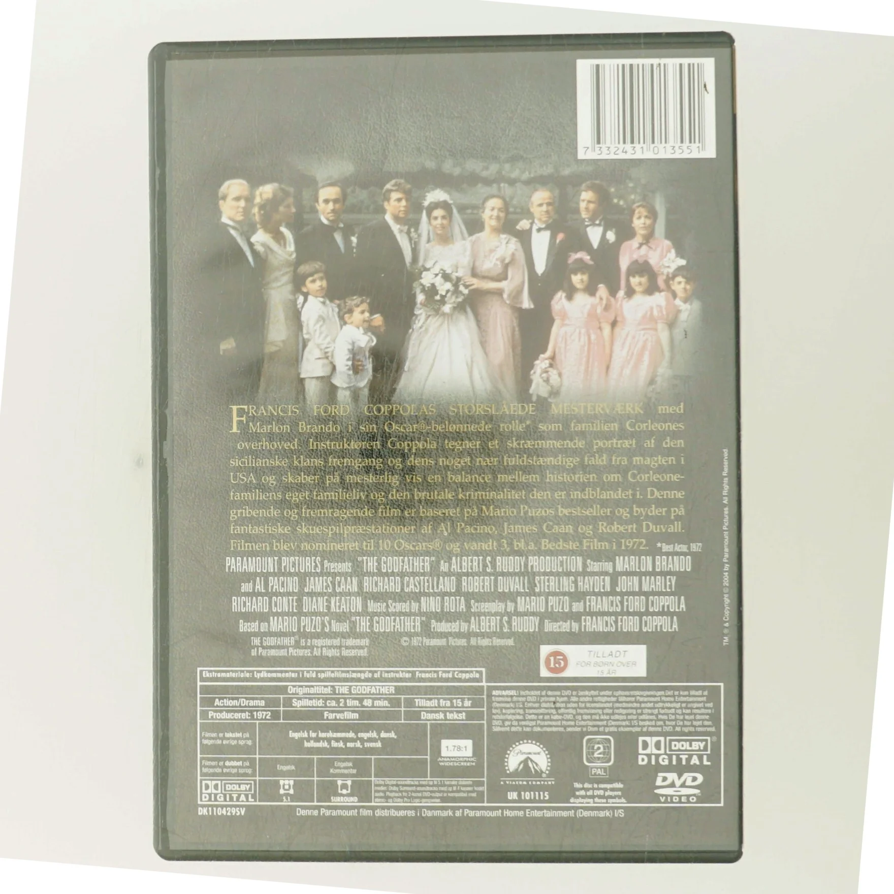 Godfather, the med Marlon Brando (DVD)