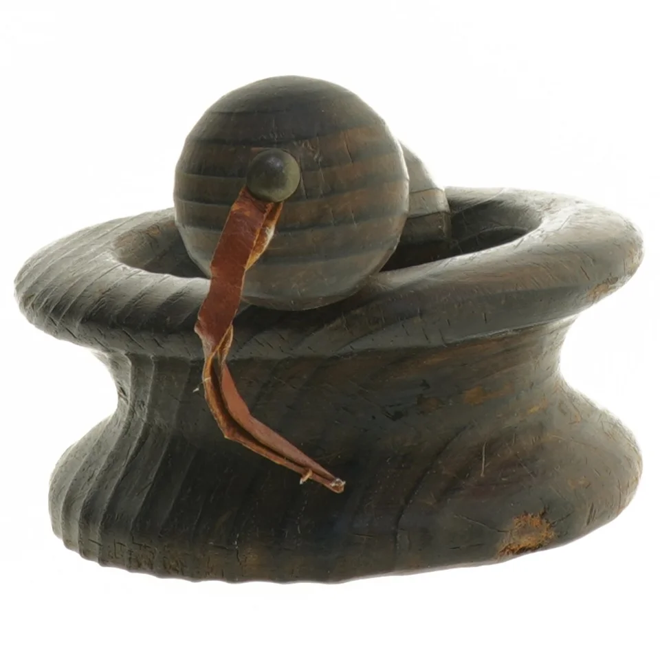 Træ morter og støder (str. Ø 13 cm)