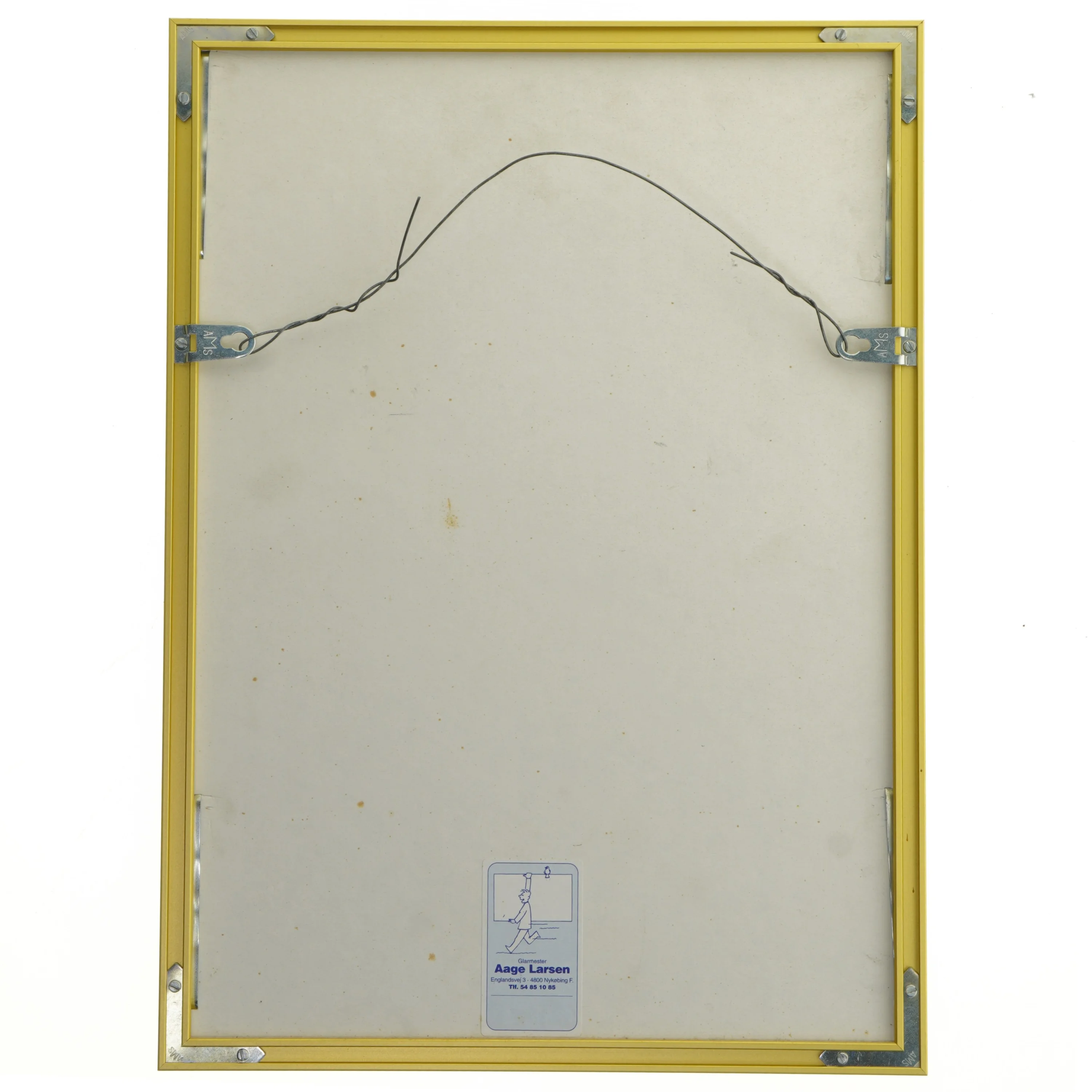 Indrammet egyptisk papyruskunst fra Aage Larsen (str. 42x30,5 cm)