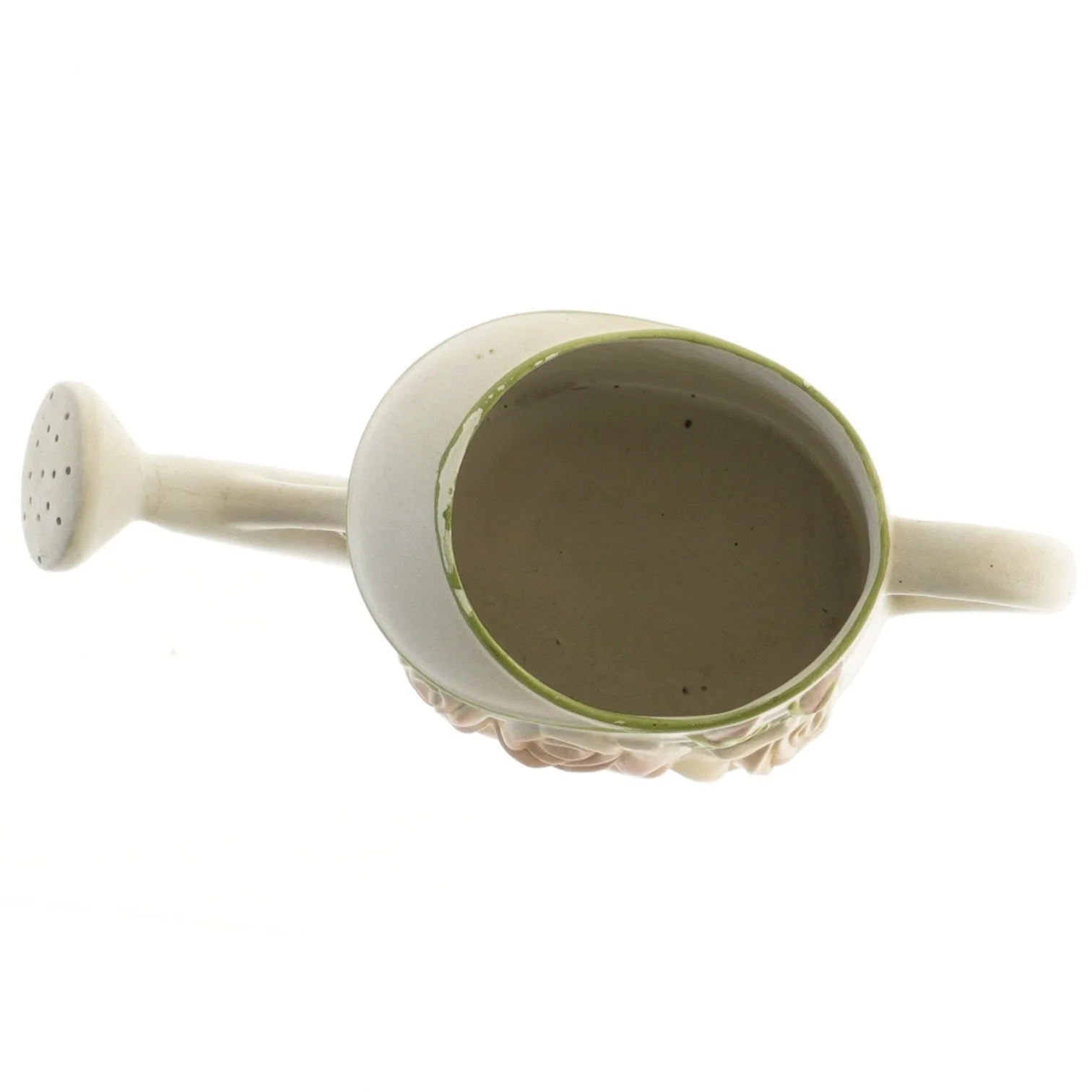 Dekorativ vandkande med rosemotiv (str. 15,5x11,5x30 cm)