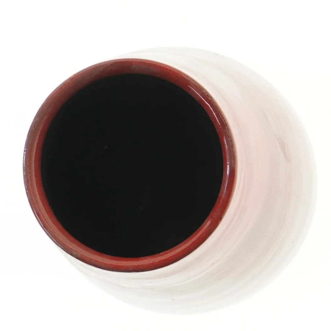 Rød vase, 12x32 cm (str. 12x32 cm)