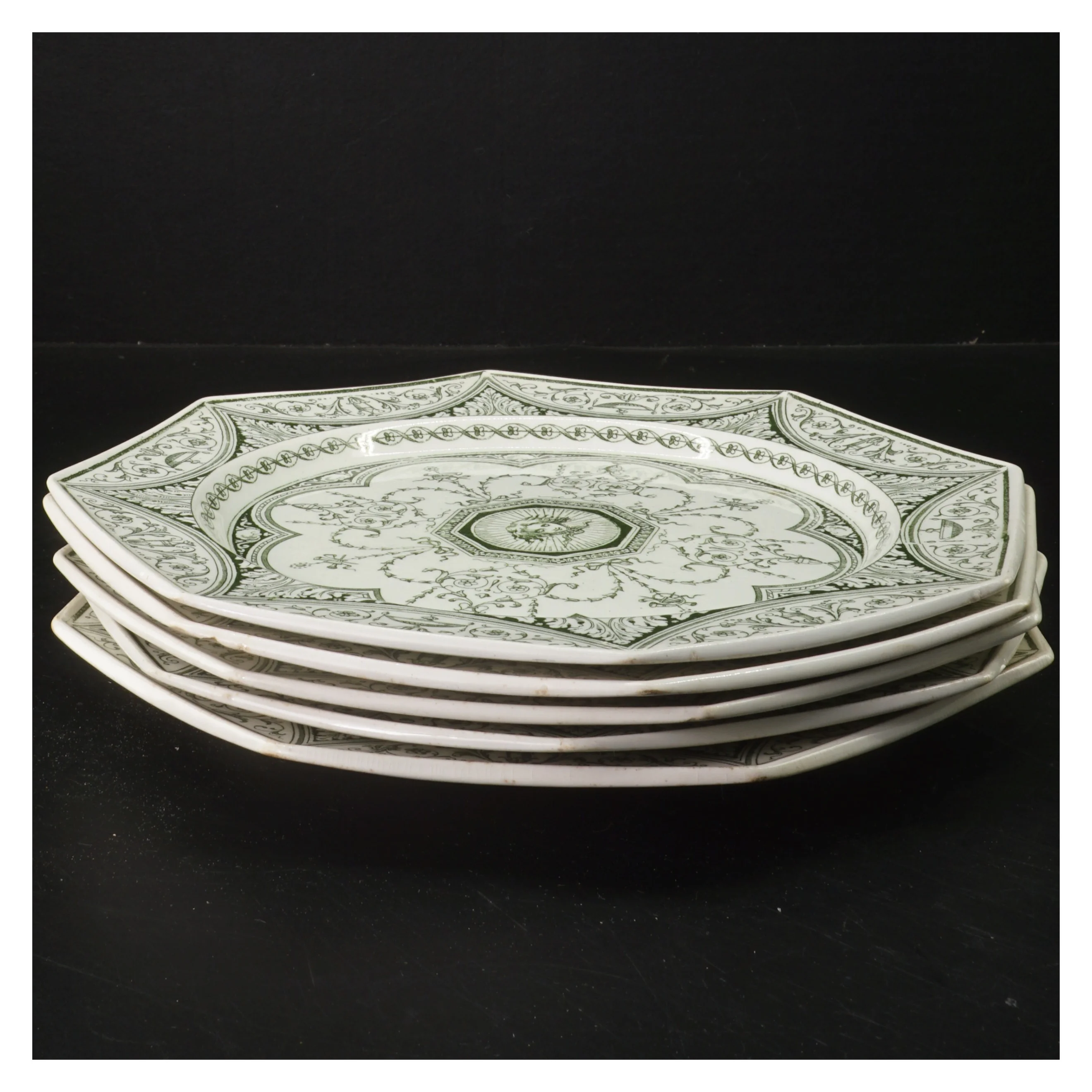 Sæt af 5 dekorative tallerkener (str. 5 stk 25,5 cm)