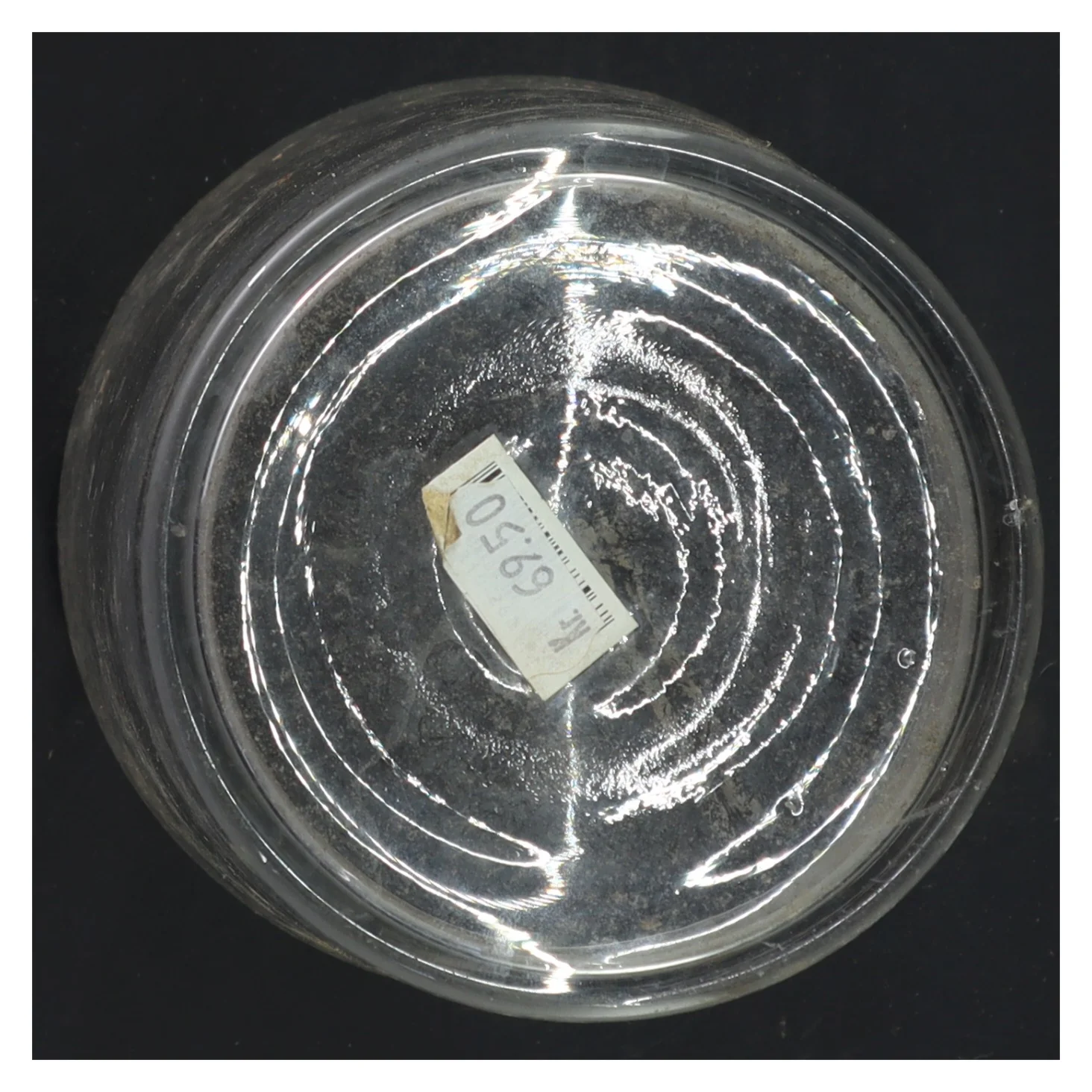 Cylindrisk glas vase (str. 17x14 cm)