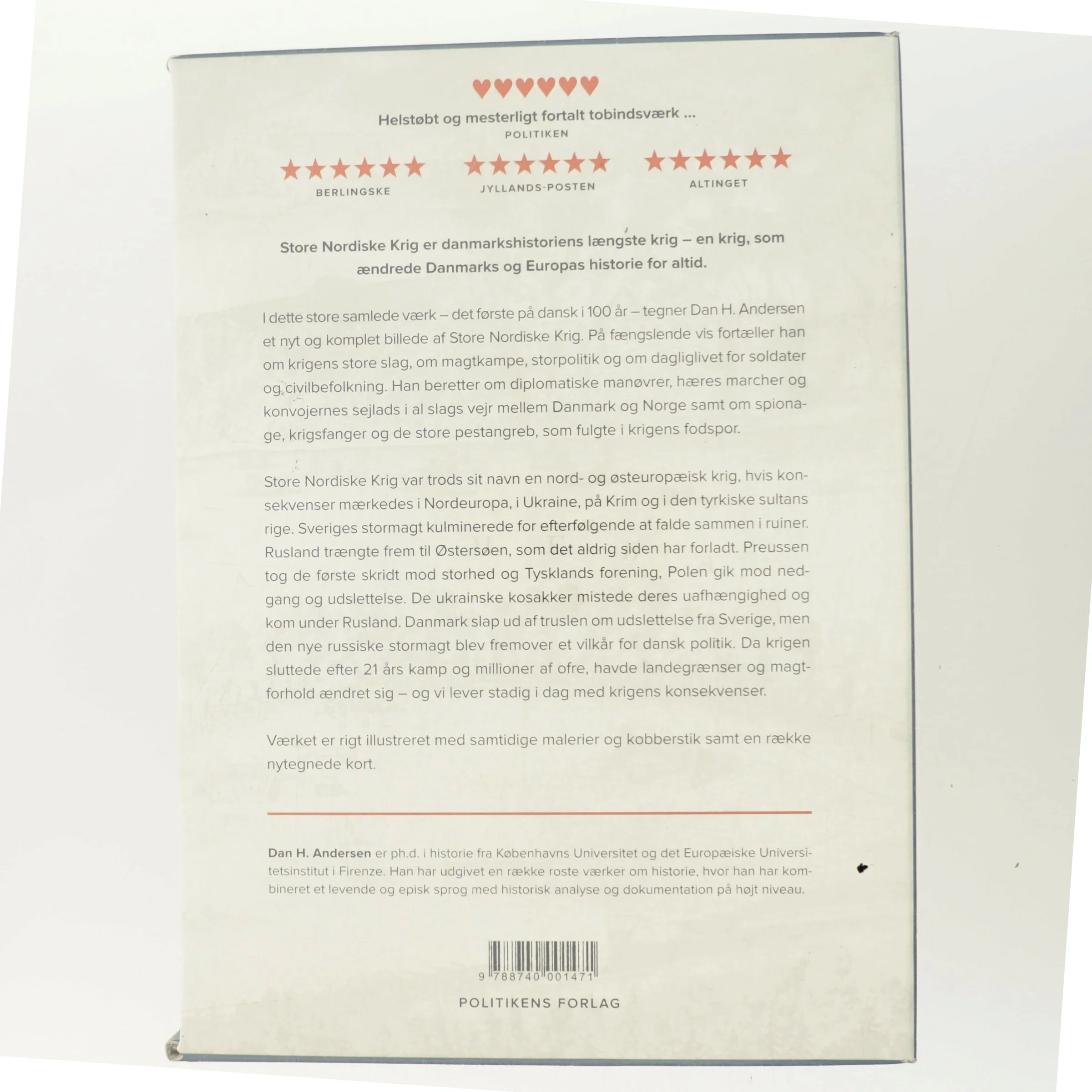 Store Nordiske Krig. Bind 1, 1700-1710 : store planer af Dan H. Andersen (Bog)