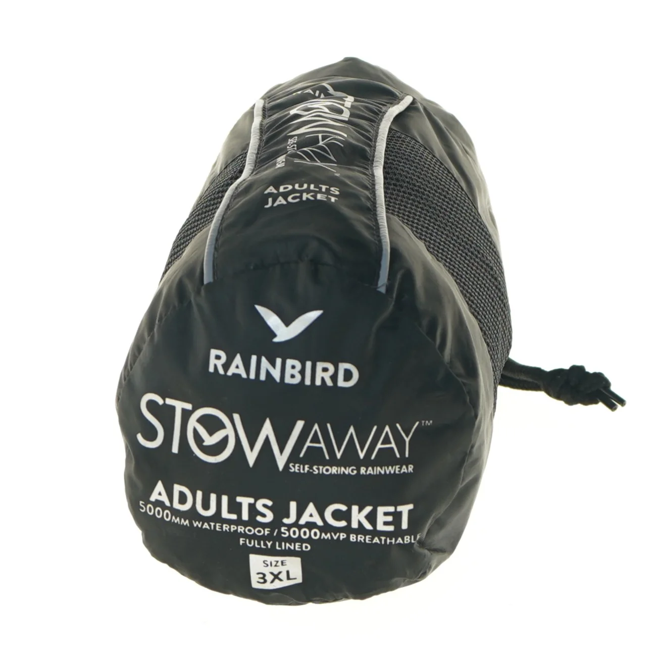 Stowaway regnjakke i taske fra Rainbird (str. 3 xl cm)