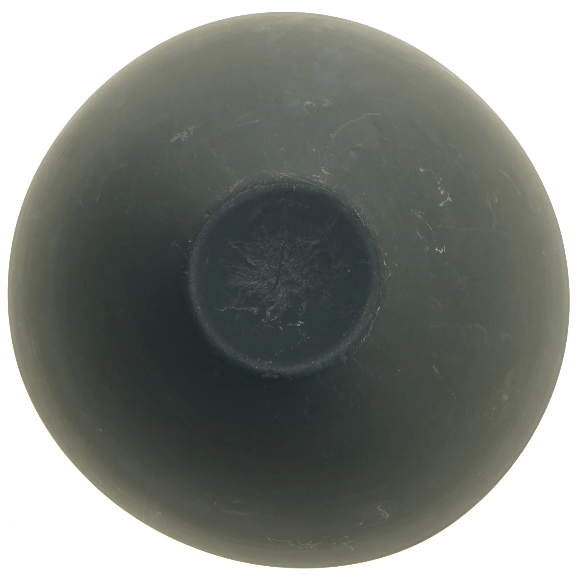 Sort og hvid metal skål (str. Ø 25 cm)