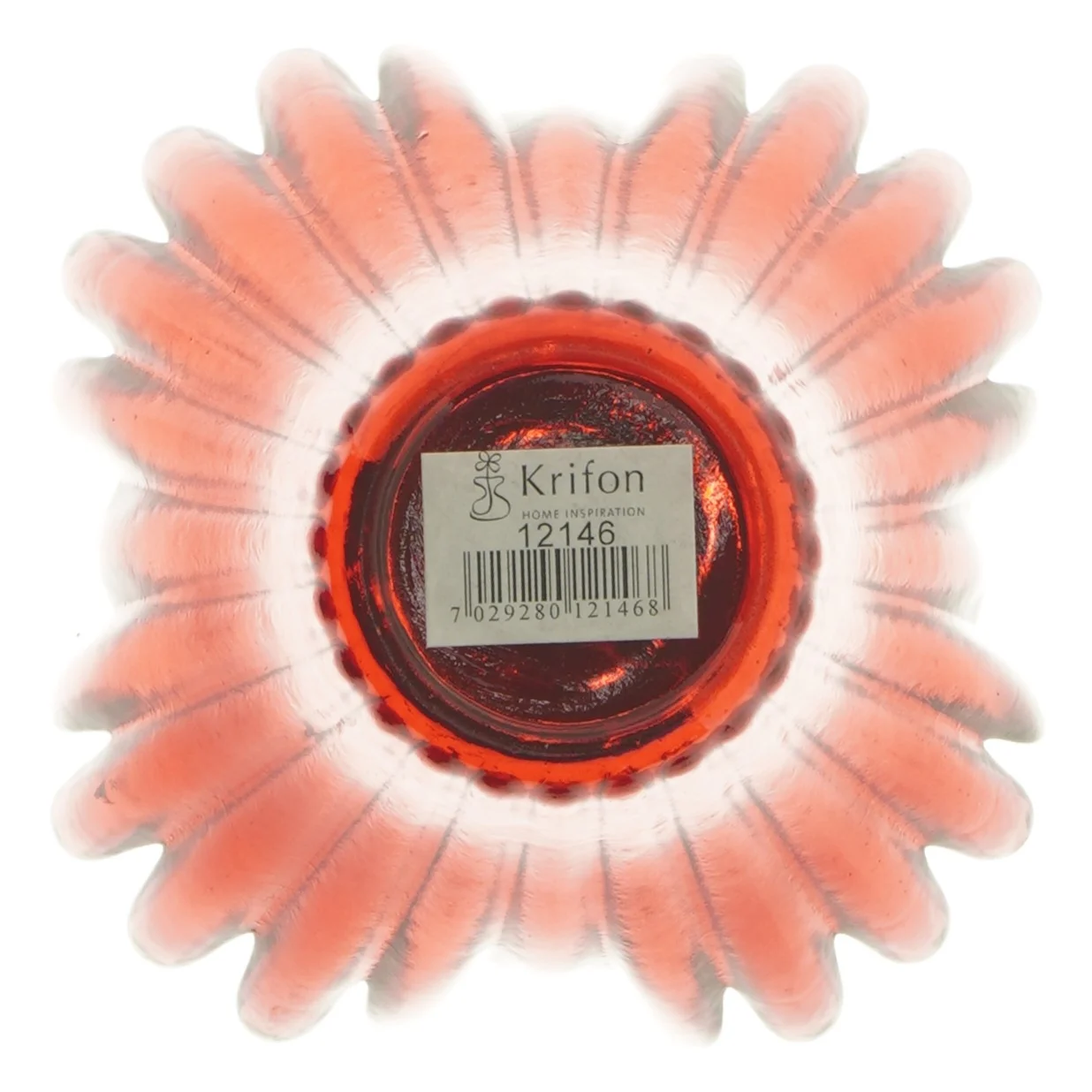 Rød glas vase 14 cm fra Krifon (str. 14 cm)