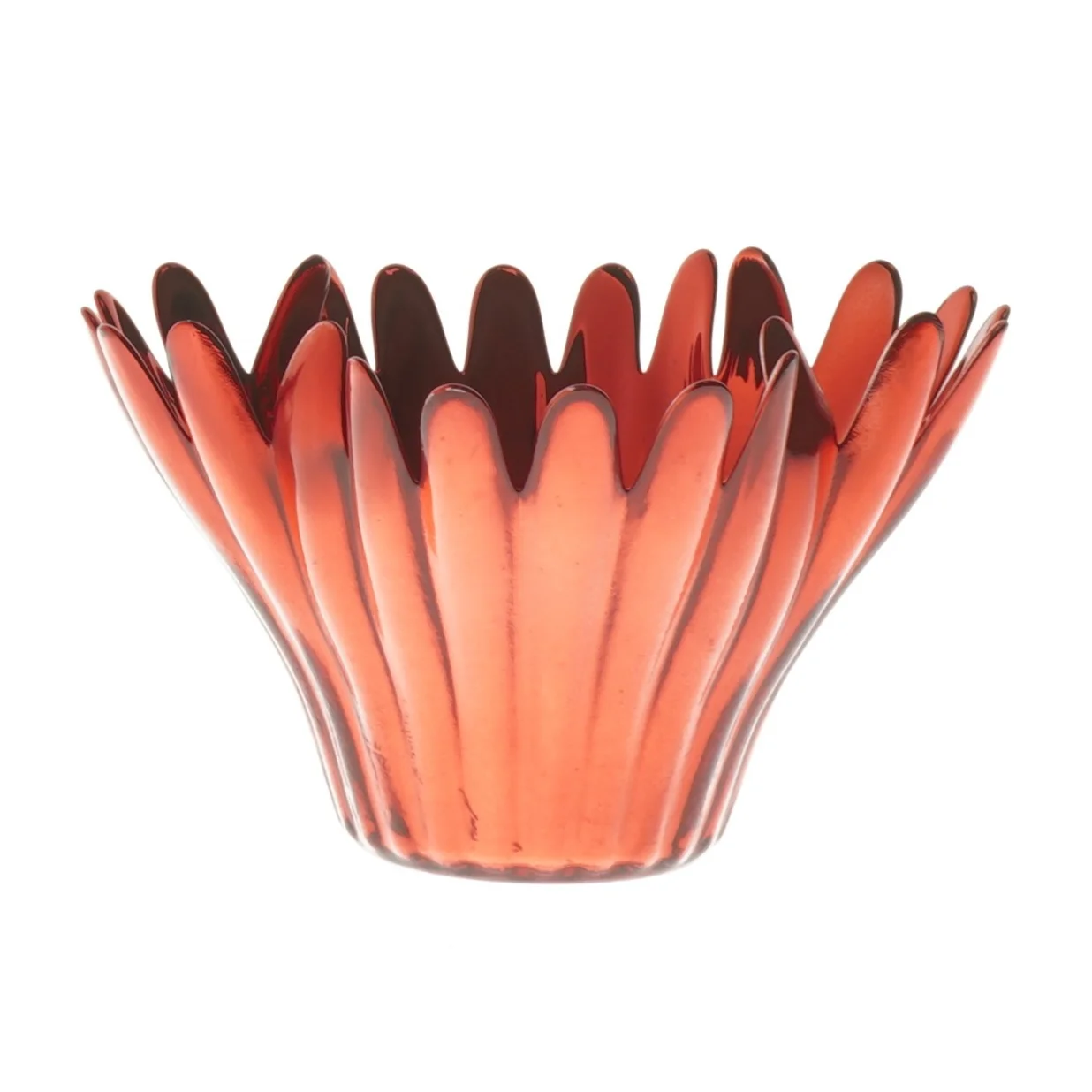 Rød glas vase 14 cm fra Krifon (str. 14 cm)