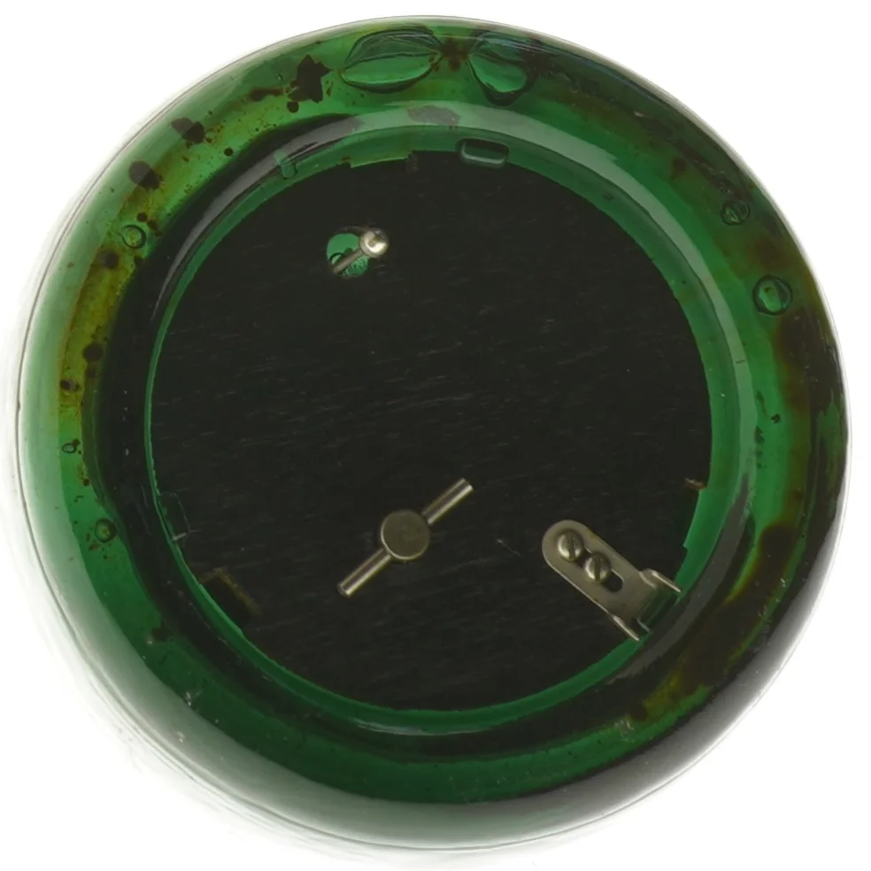 Grøn flaske spilledåse med rustik hældetud (str. 28 cm)