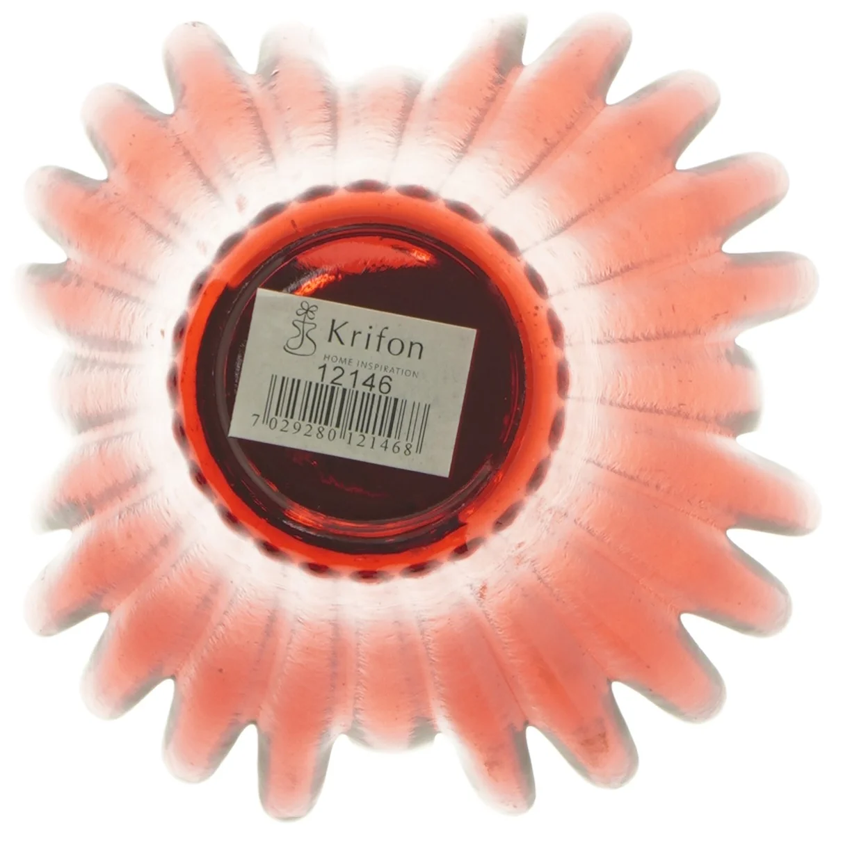 Glasblomst vase fra Krifon (str. 14 cm)