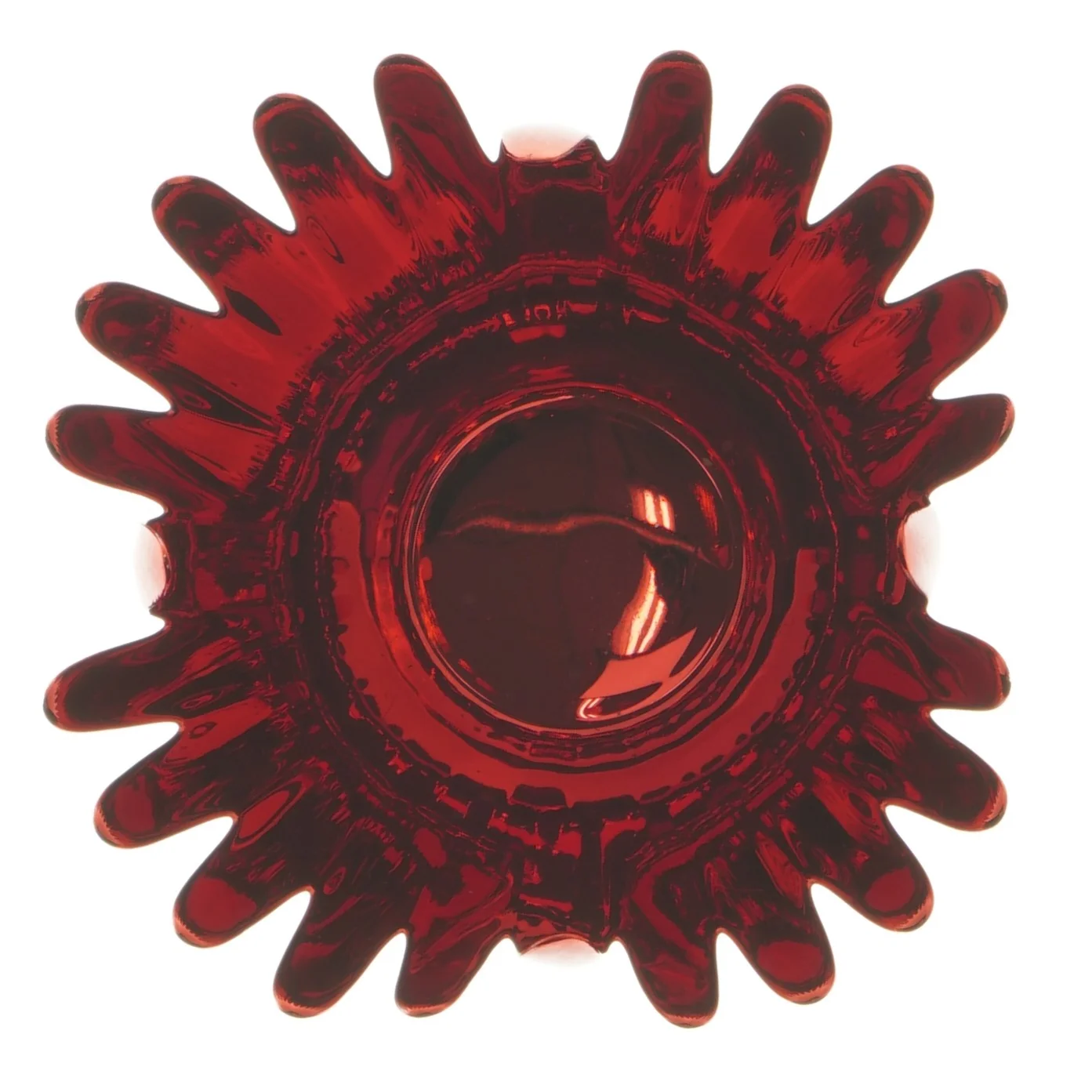 Glasblomst vase fra Krifon (str. 14 cm)