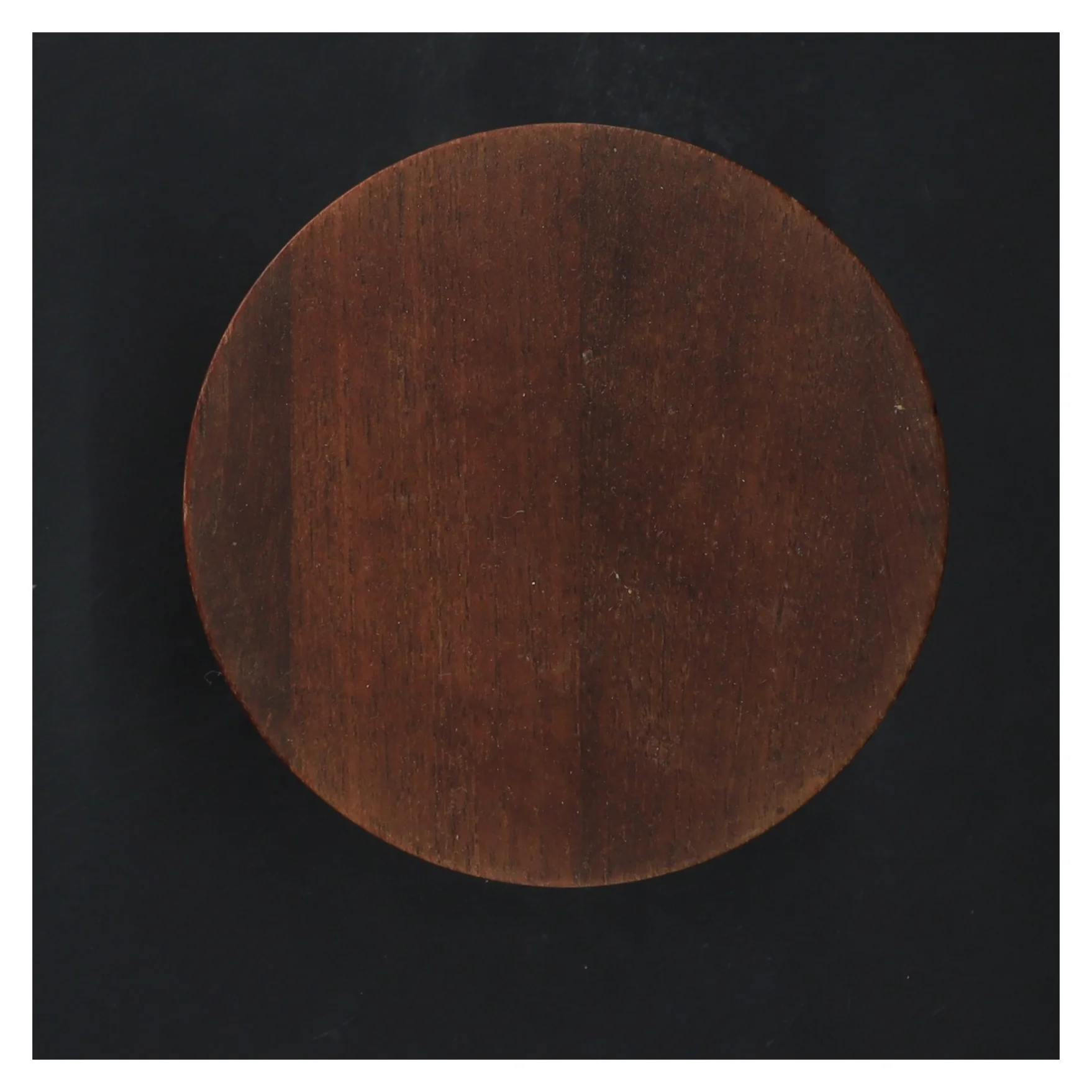 Keramisk kaffedåse med trælåg fra Knabstrup (str. Ø 12 cm, 13 cm)