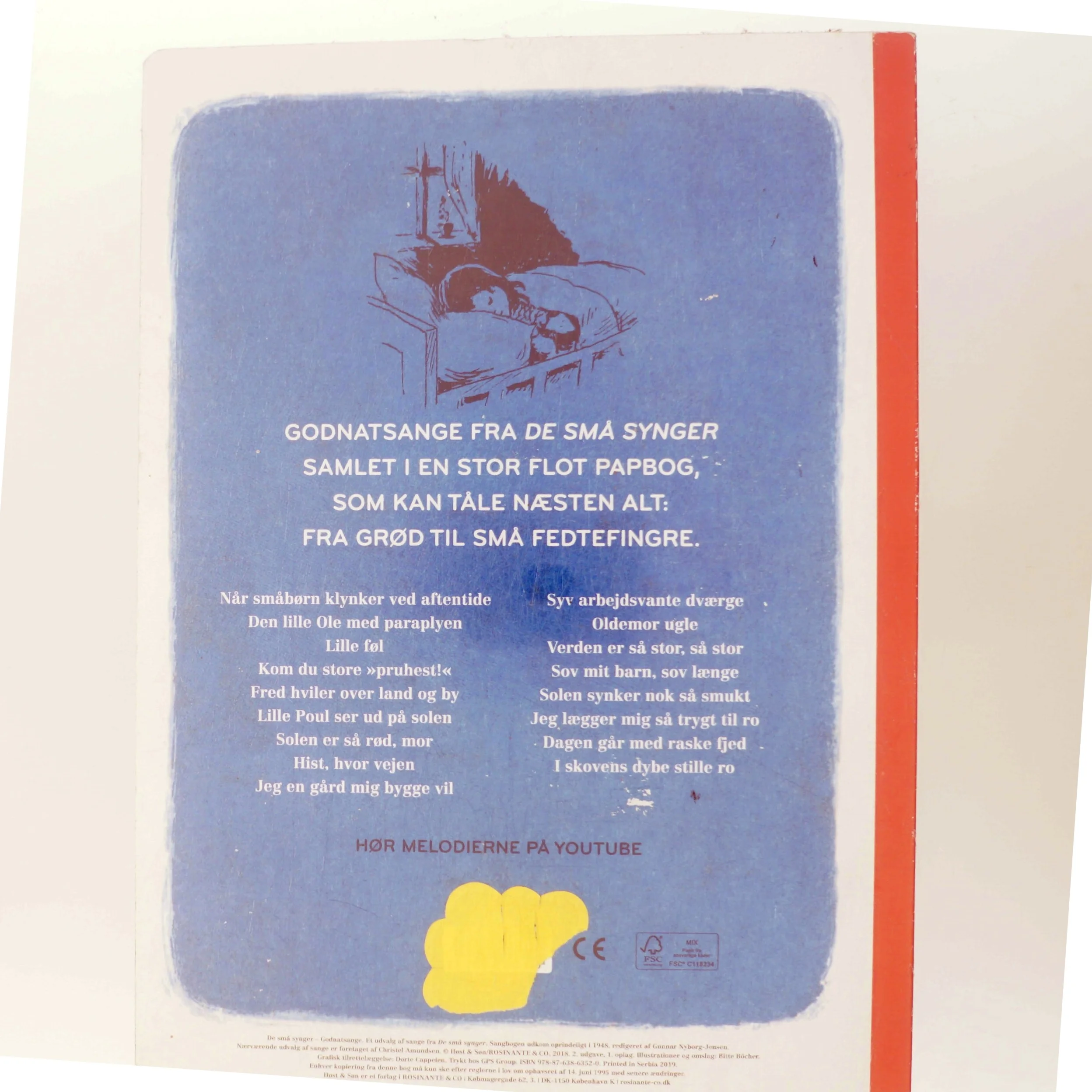 De små synger - Godnatsange (Bog)