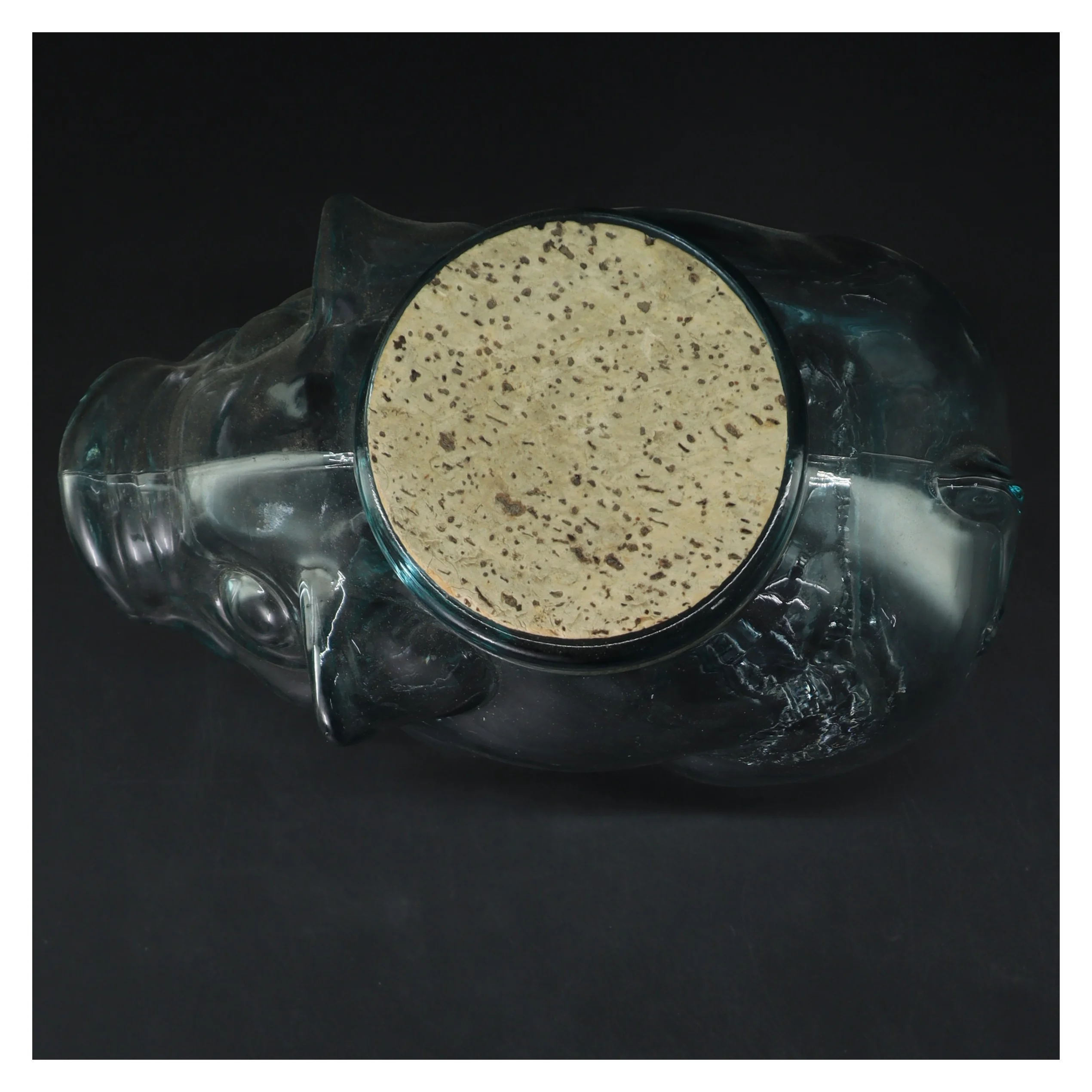 Glasbeholder formet som en elefant (str. 24 cm)