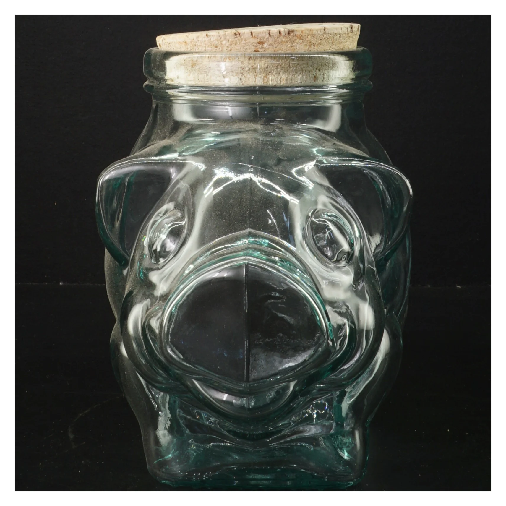 Glasbeholder formet som en elefant (str. 24 cm)