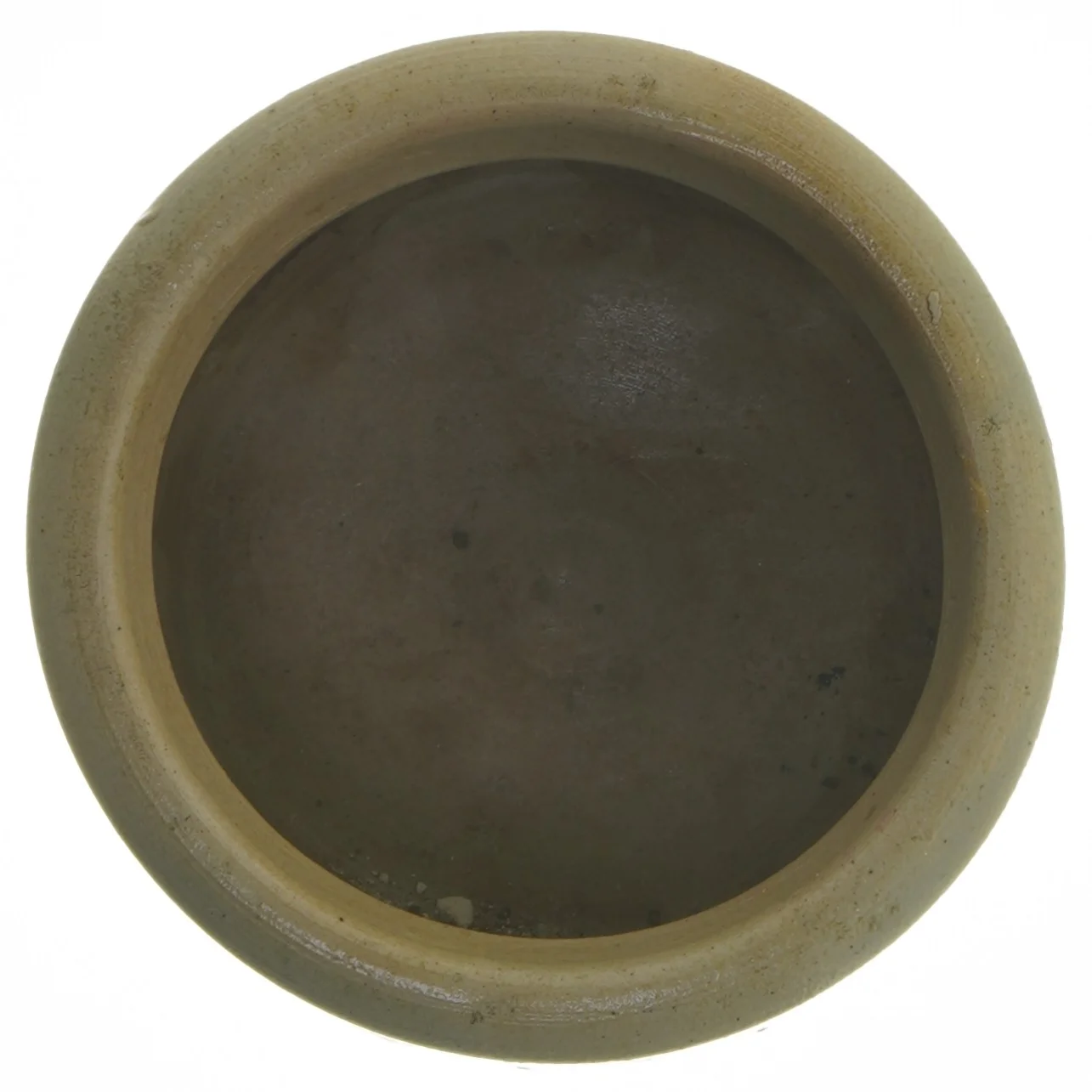 Keramisk vase med blå dekoration (str. Ø 13,5 cm)