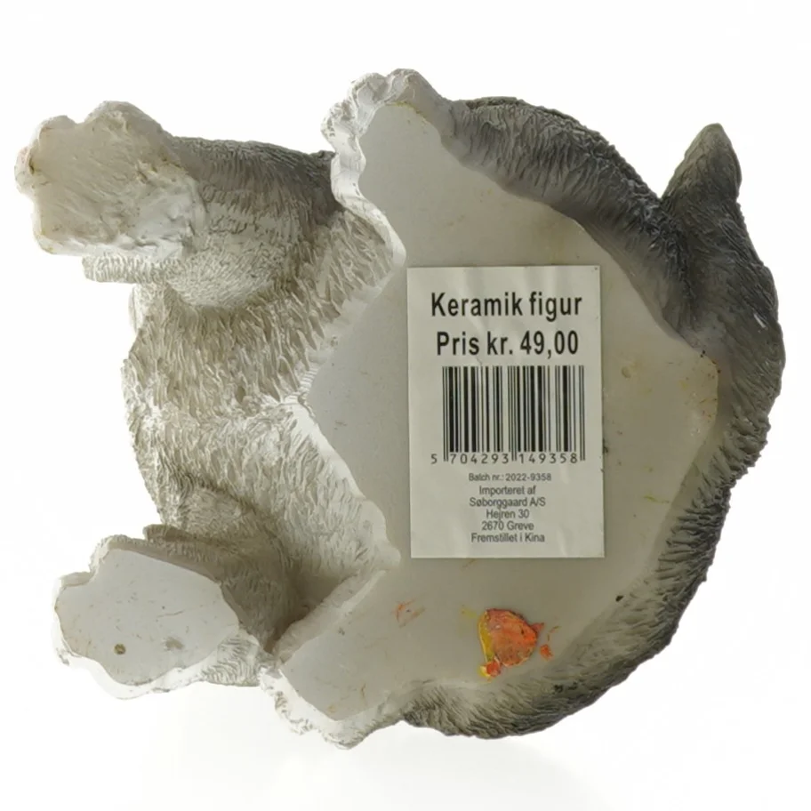 Katte figur fra Søborggaard (str. 16 cm)