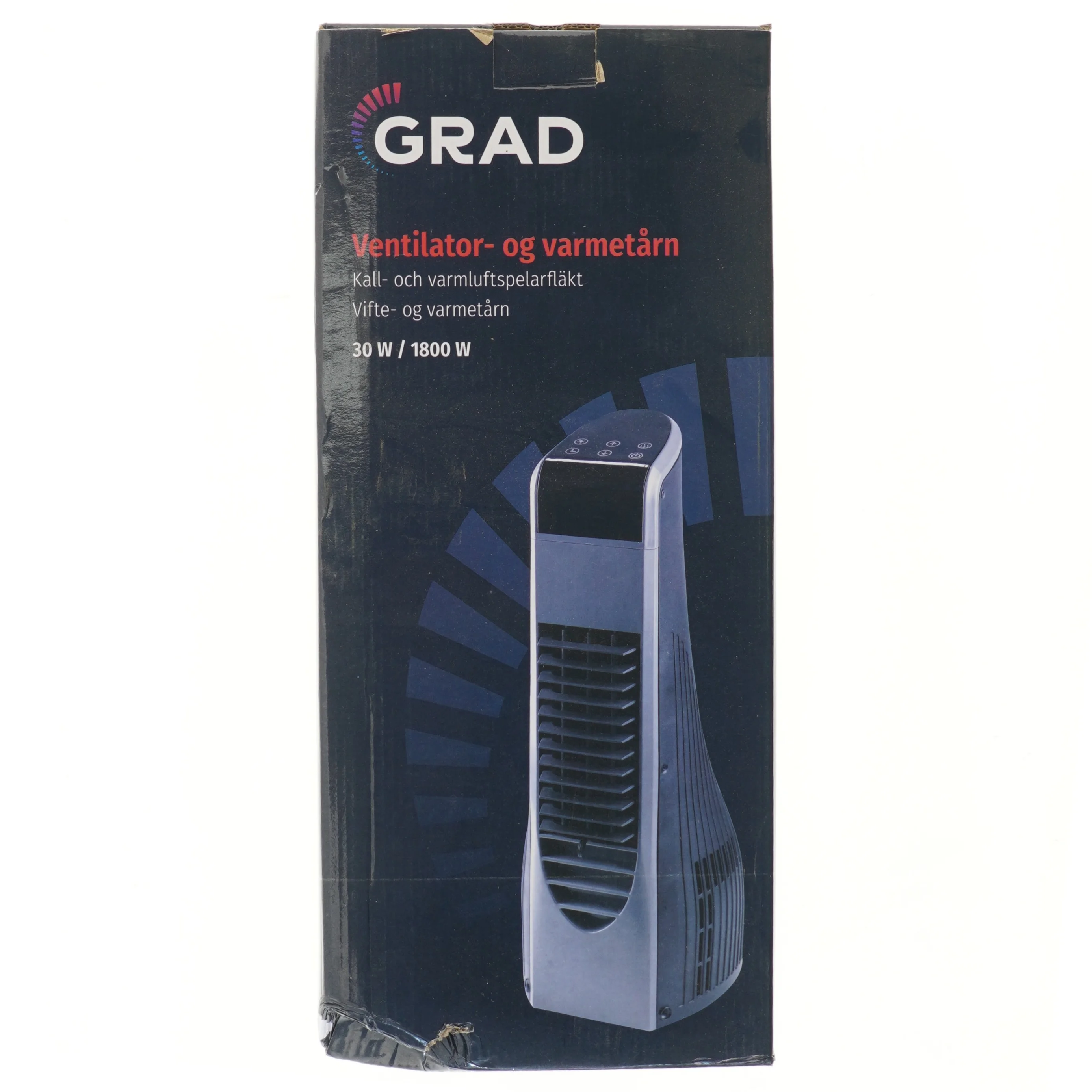 Ventilator og varmeblæser tårn fra Grad (str. 45 cm)