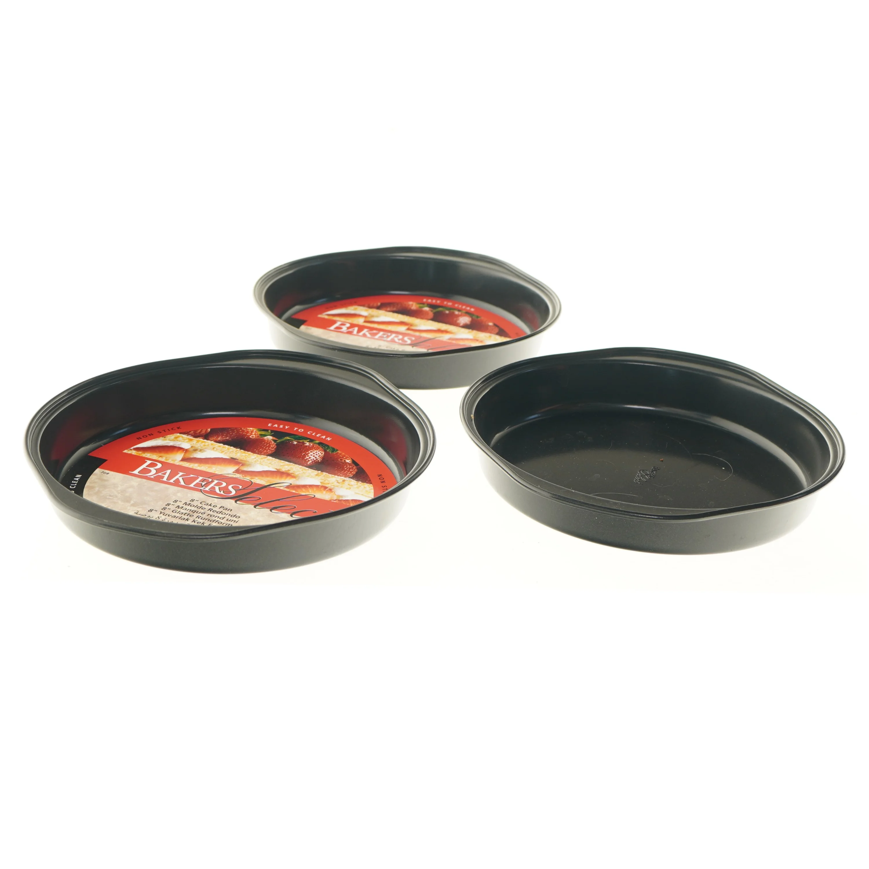 sæt af runde kageforme fra Bakers Select (str. 3 stk 20x4 cm)