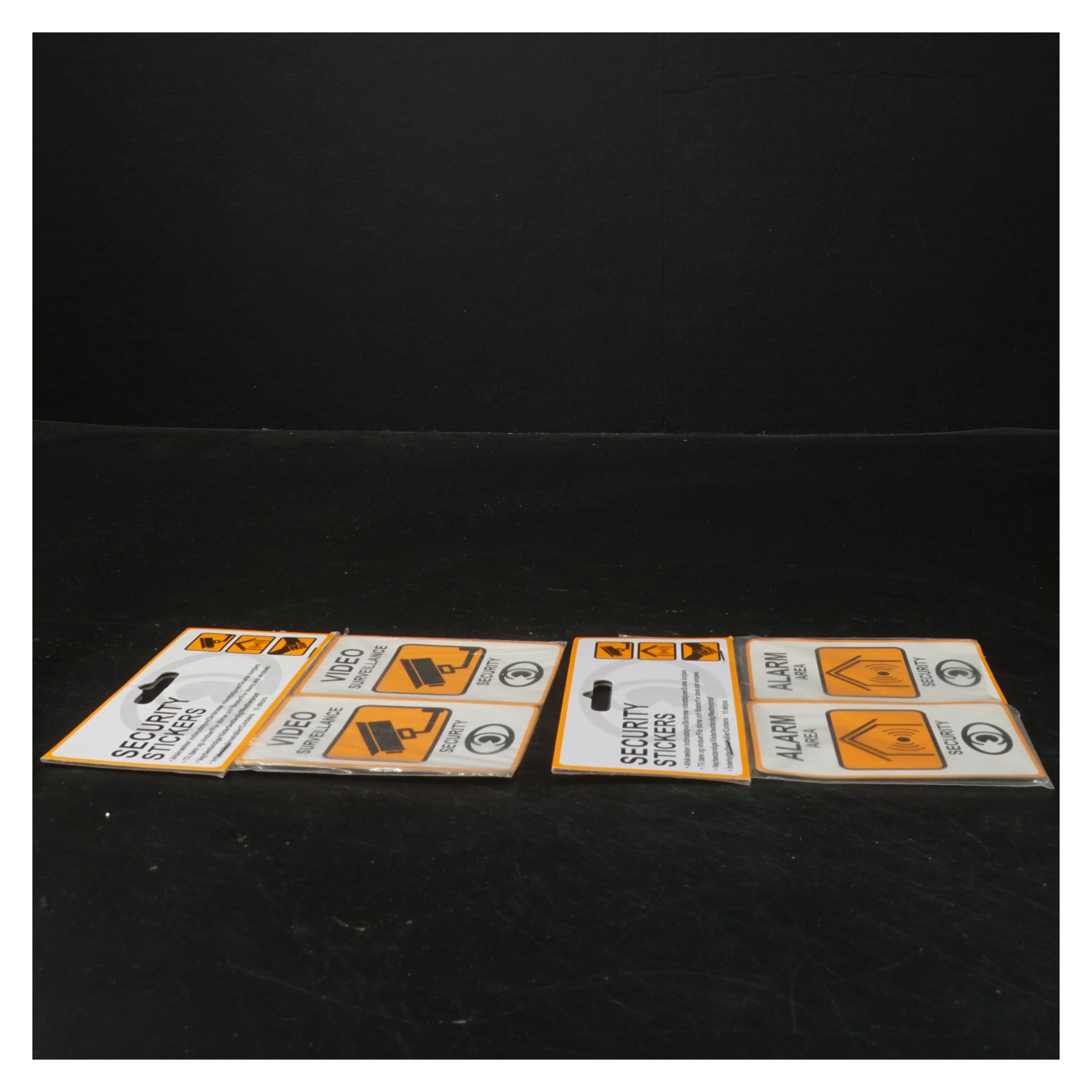 Sikkerhedsklistermærker (str. 8x6 cm)