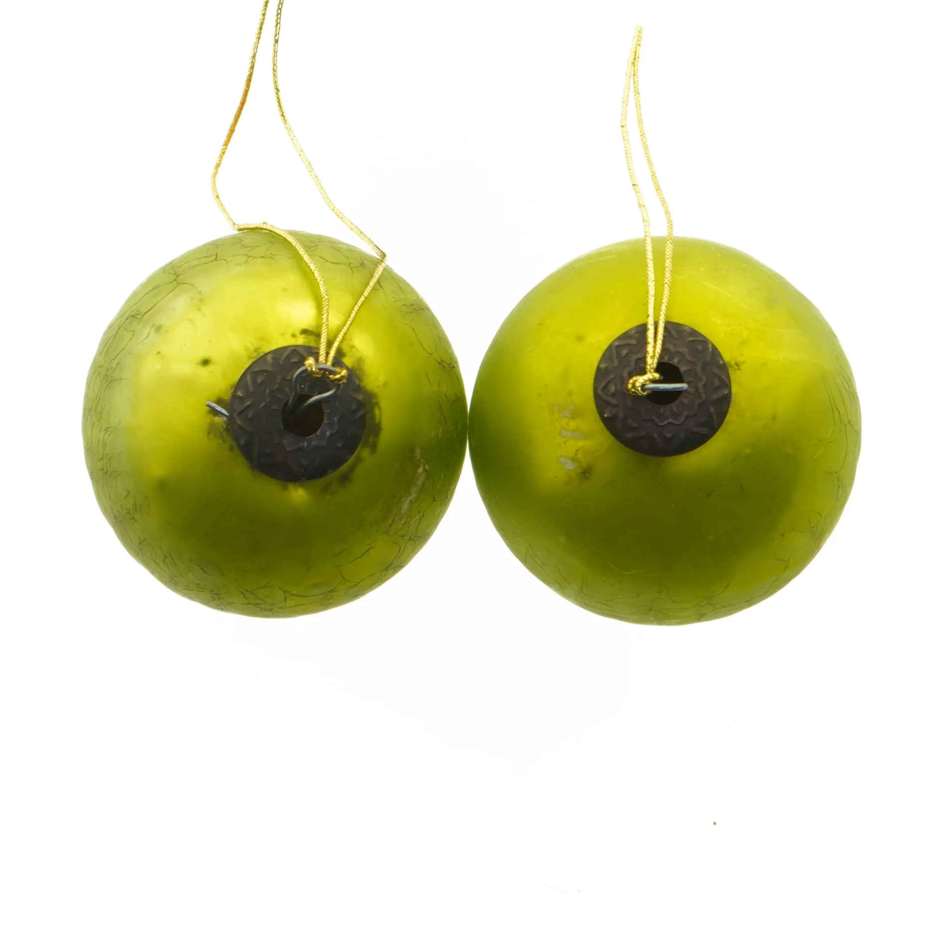 Grønne glaskugler (str. Ø 10,5 cm)