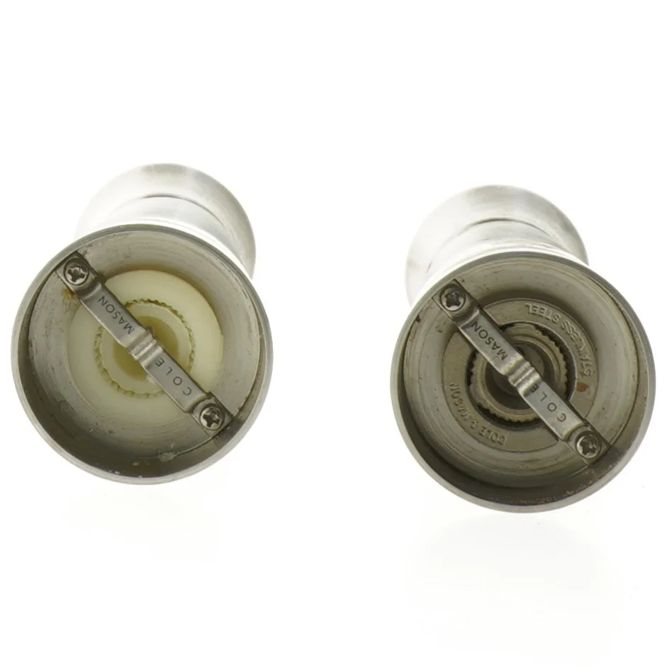 Peber- og saltkværn sæt i rustfrit stål fra Cole & Mason (str. 18 cm)