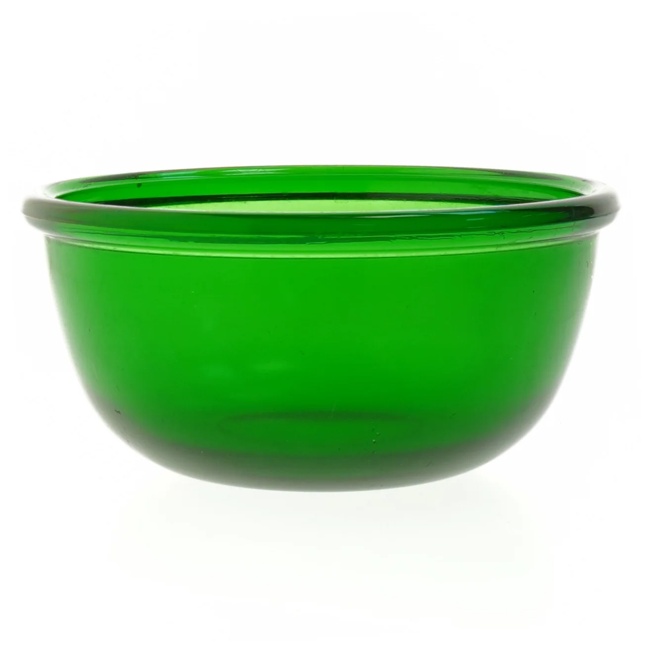 Grøn glasskål (str. Ø 20 cm)