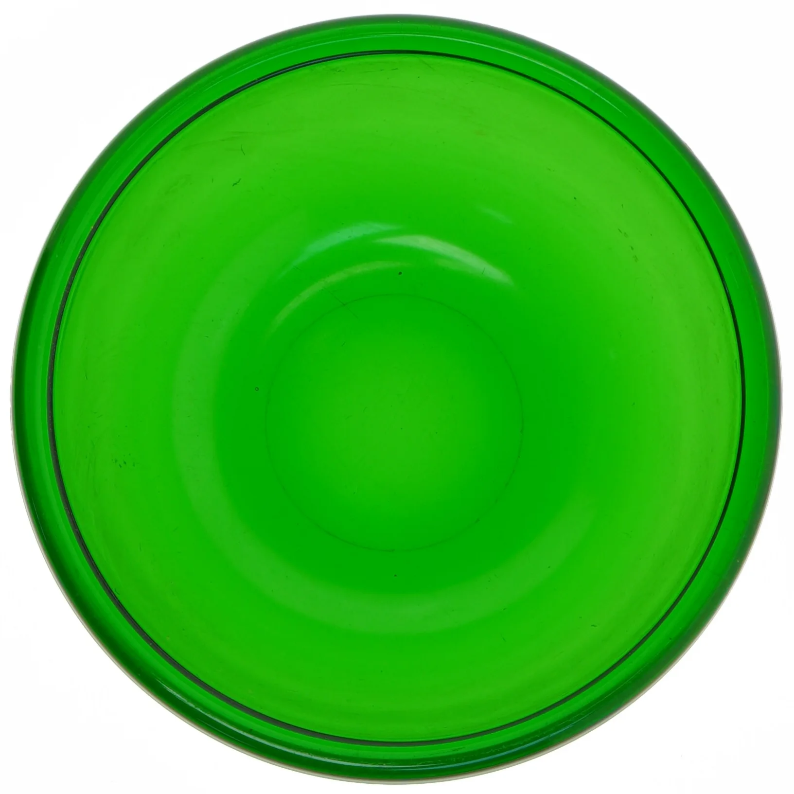 Grøn glasskål (str. Ø 20 cm)