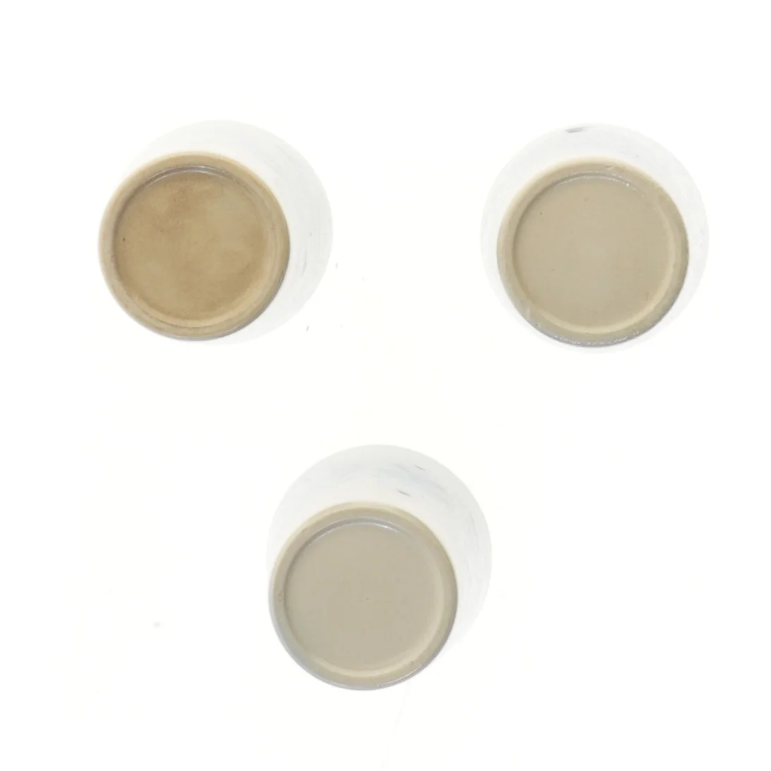 Dekorative kopper med blåt mønster (str. 3 stk Ø 7 cm længde 9 cm)