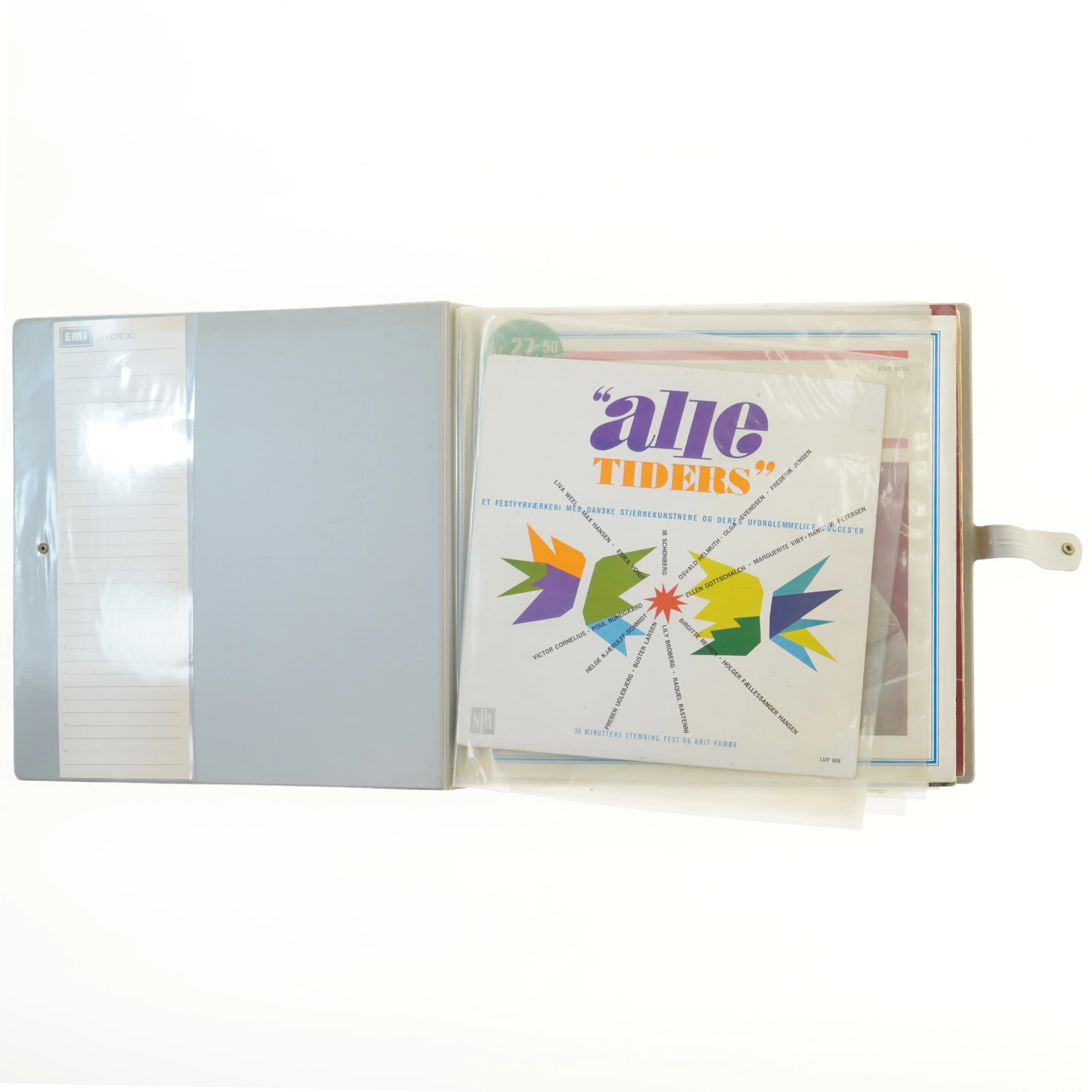 Opbevaringsmappe til vinylplader