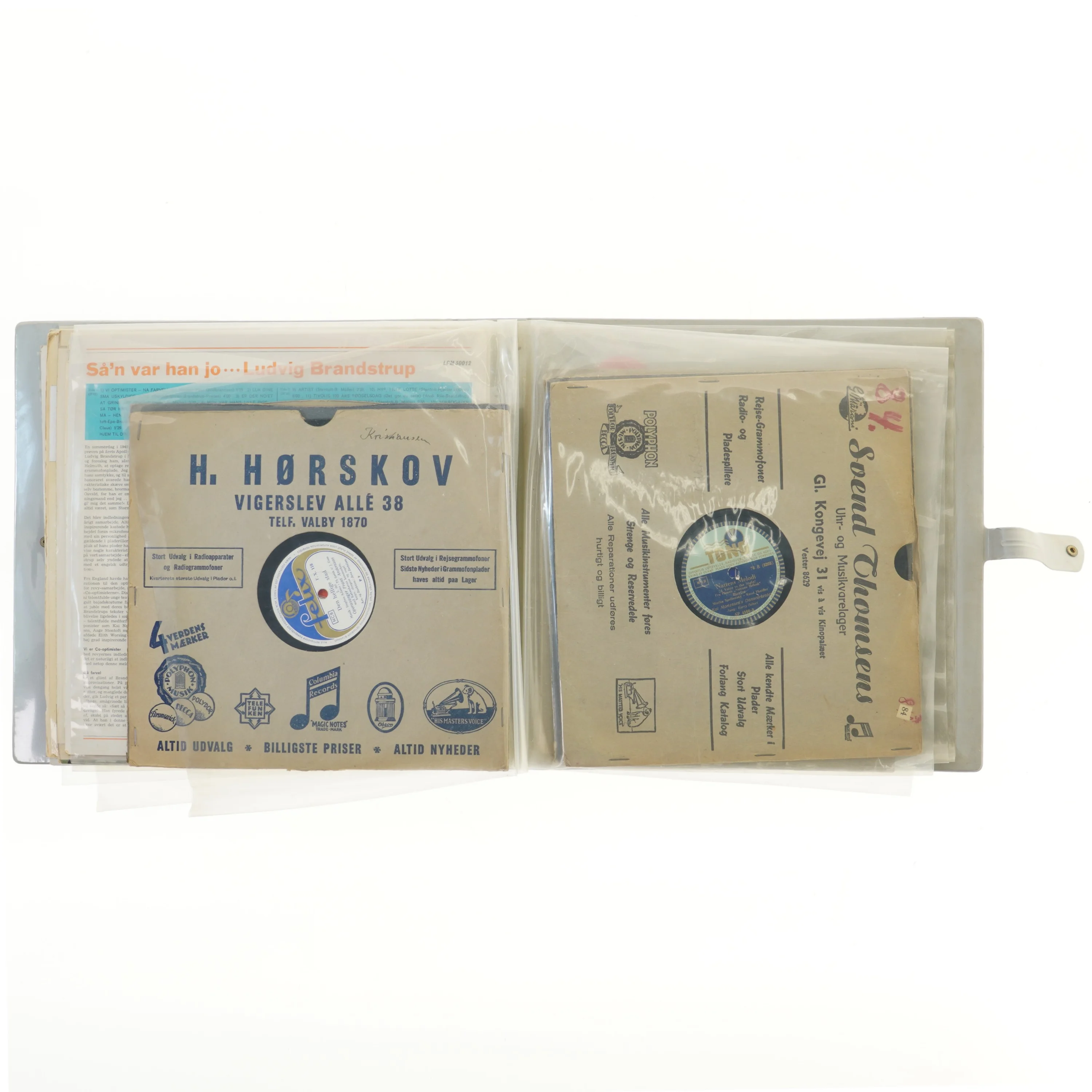 Opbevaringsmappe til vinylplader