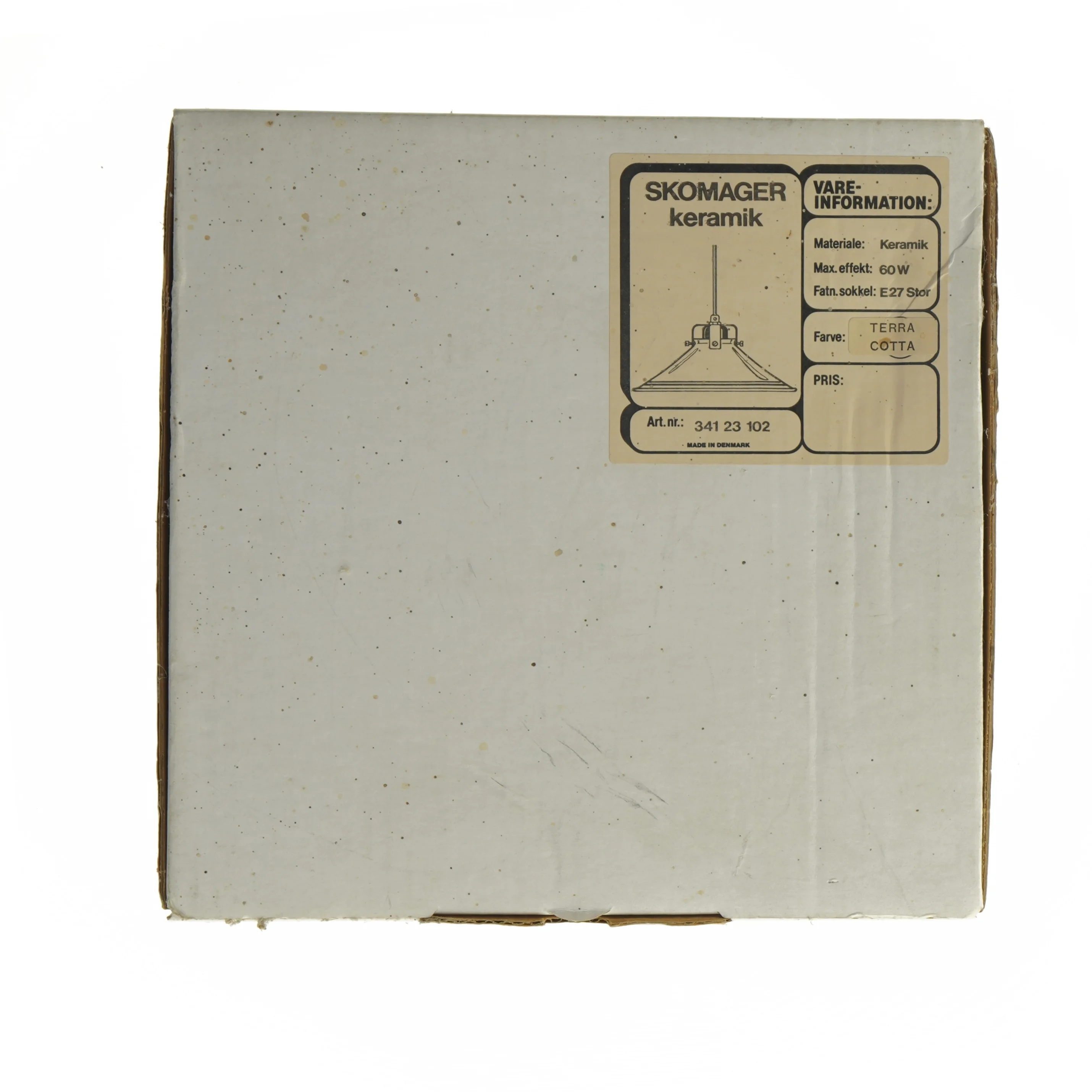 Keramisk pendellampe fra Skomager (str. Ø 25,5 cm)