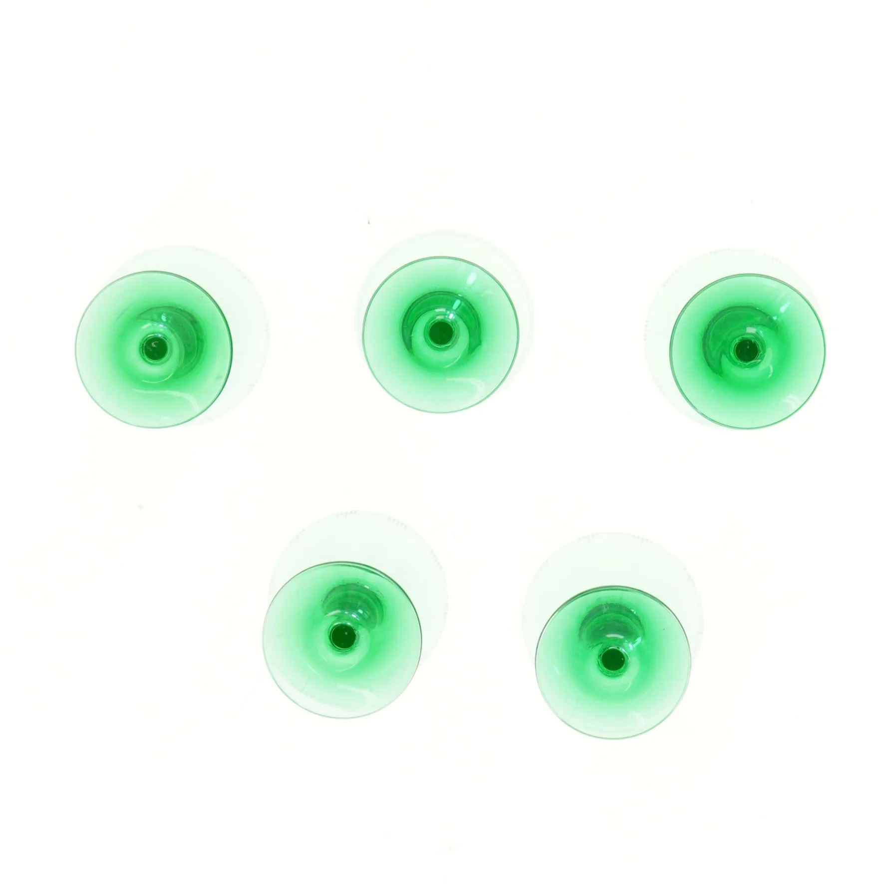 vintage Holmegaard Vibeholm, 5 stk (str. 5 stk Ø 7,5 cm længde 12 cm)