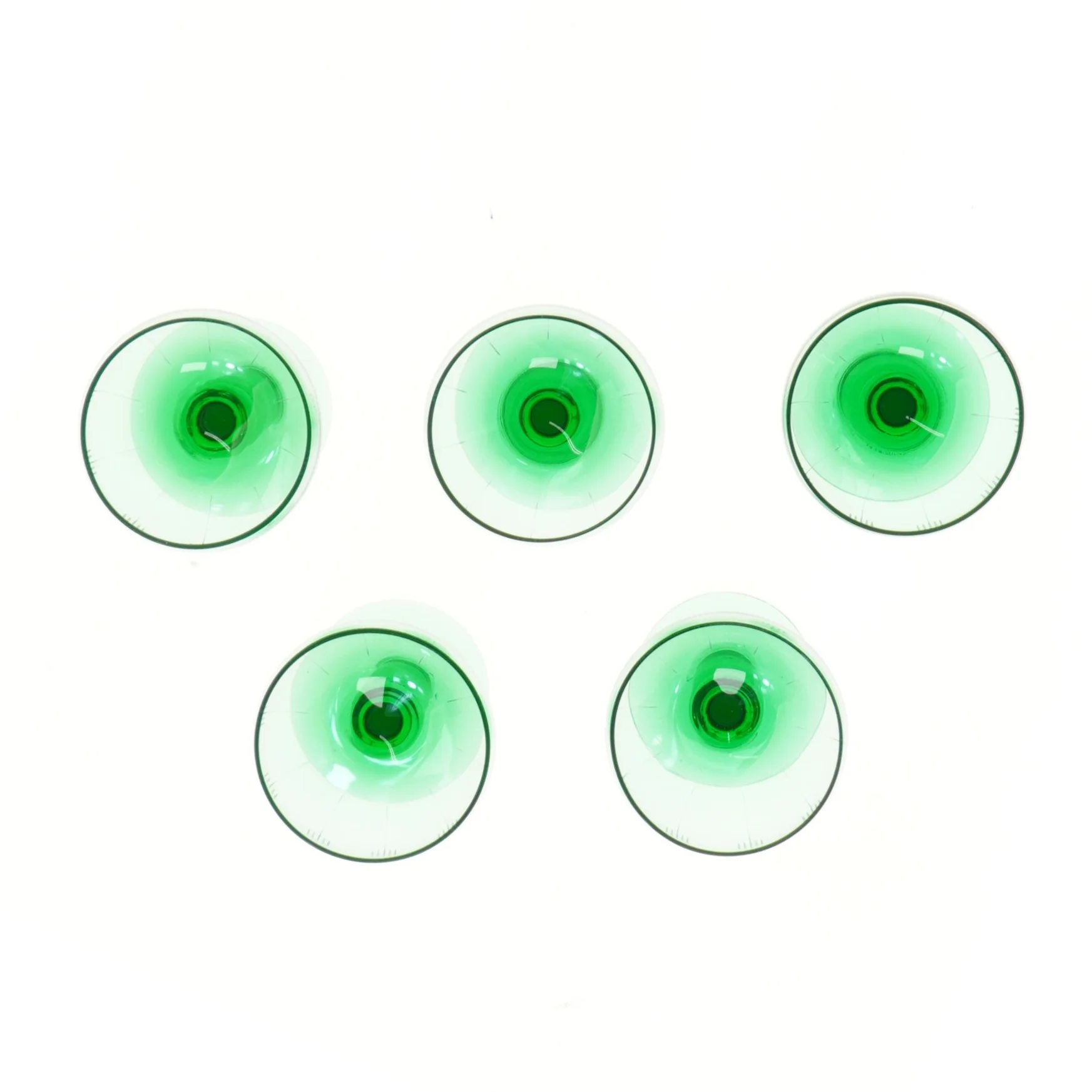 vintage Holmegaard Vibeholm, 5 stk (str. 5 stk Ø 7,5 cm længde 12 cm)