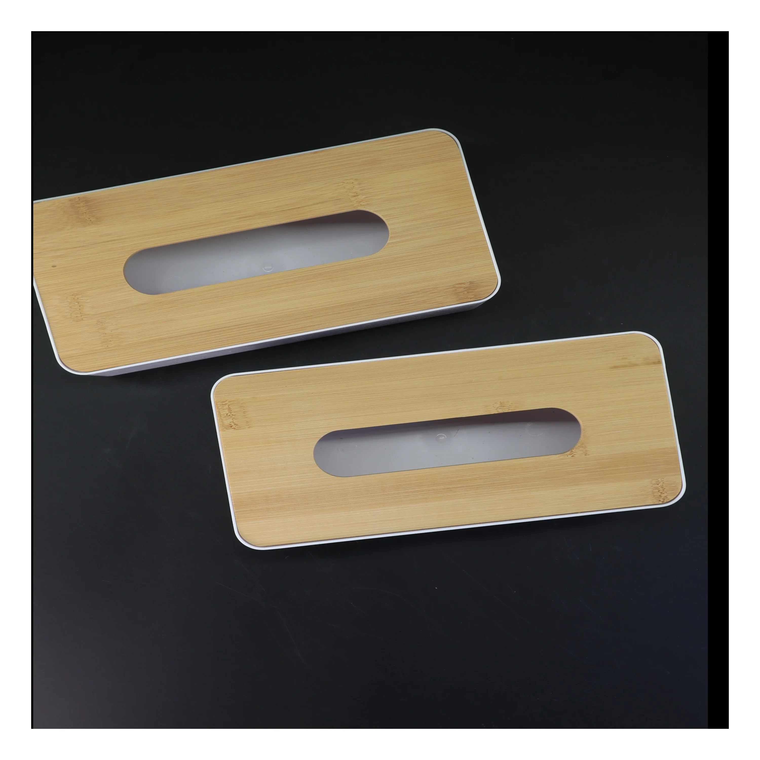 Tissue bokse med bambus låg (str. 2 styk. 26 x. 13 cm)