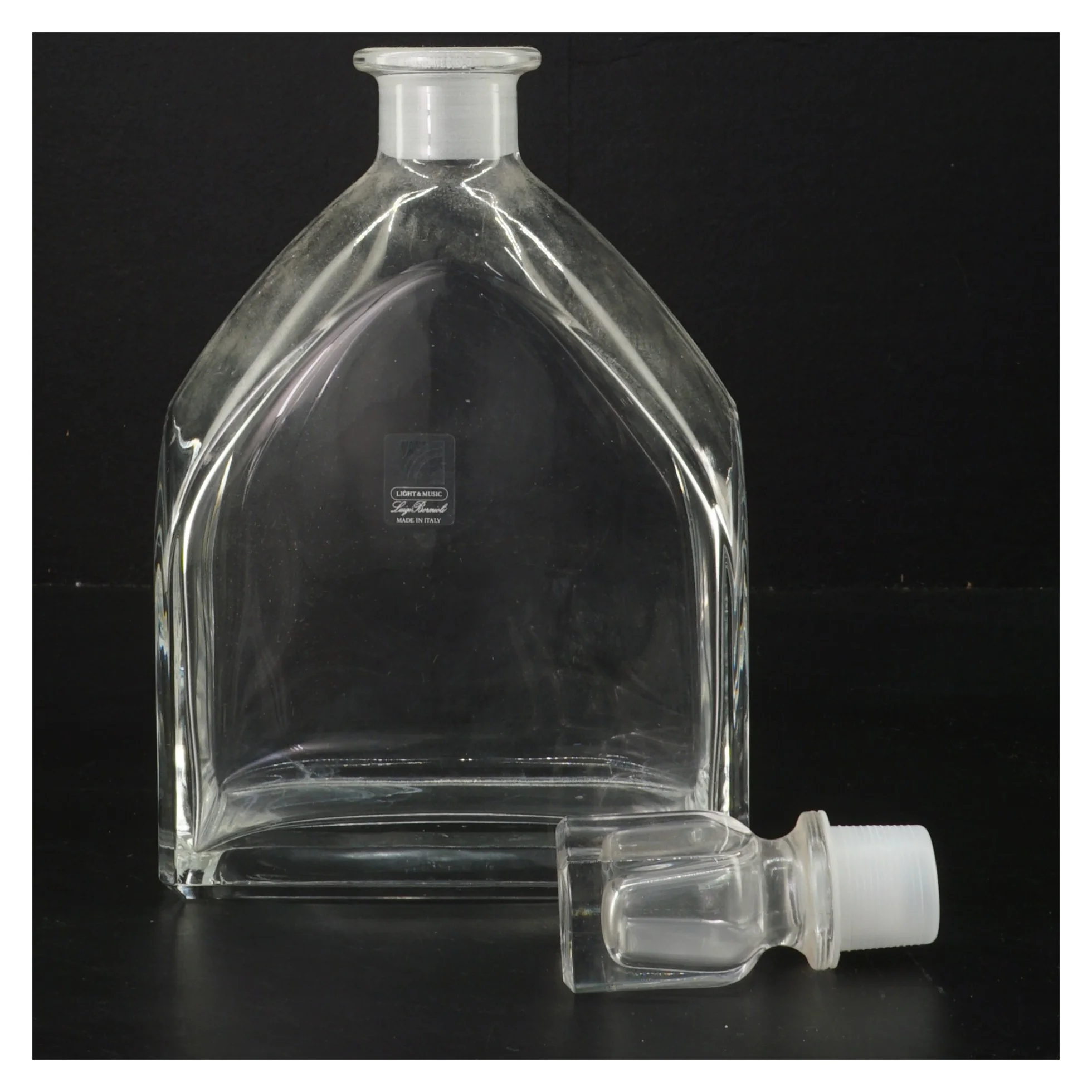 Glas karaffel med prop (str. 26x13,5 cm)