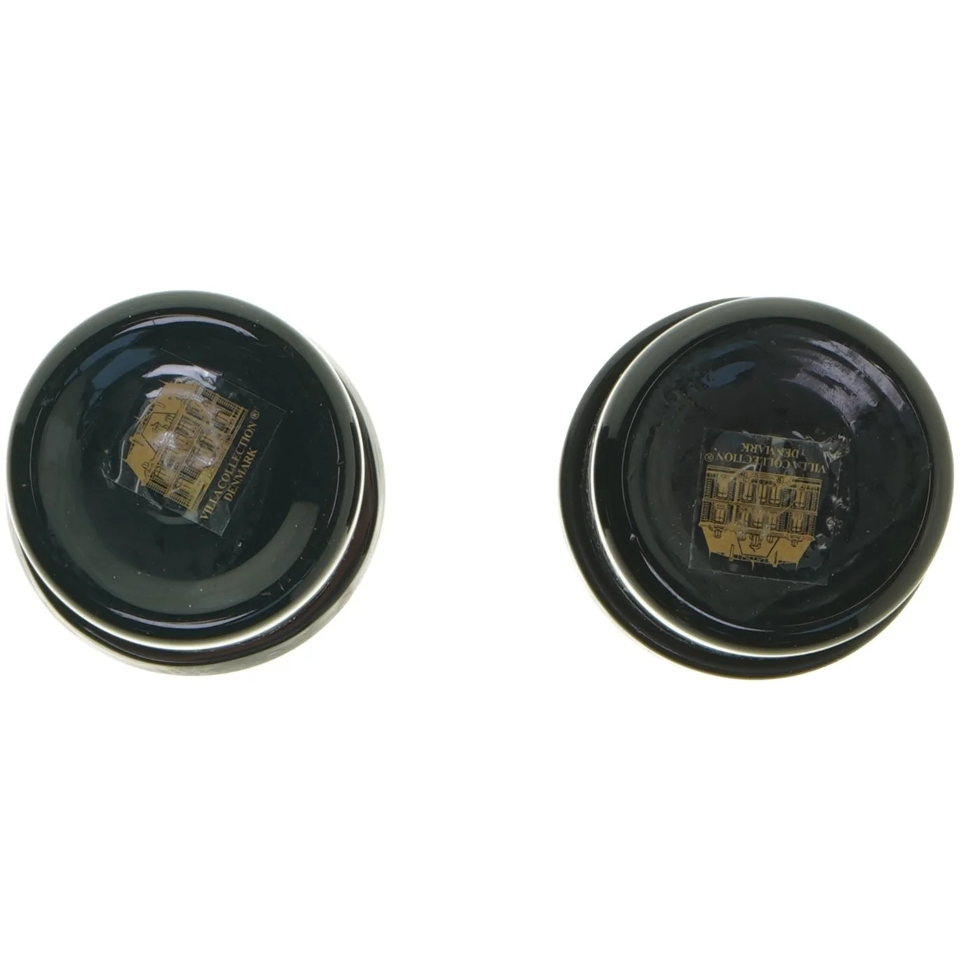 Par af sorte glas vaser fra Villa Collection Denmark (str. 9x7 cm)