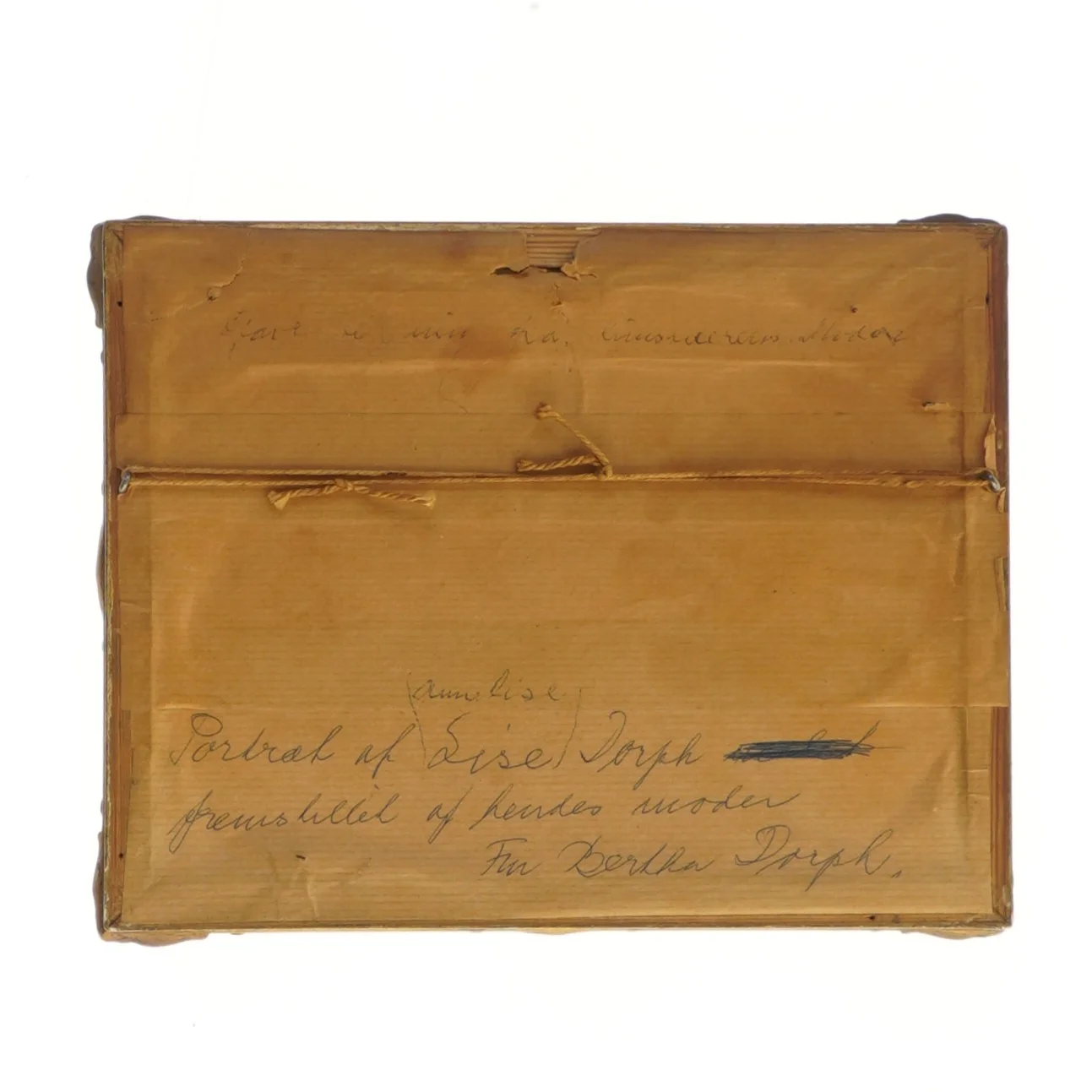 Portræt maleri i ramme (str. 17,5x22 cm)